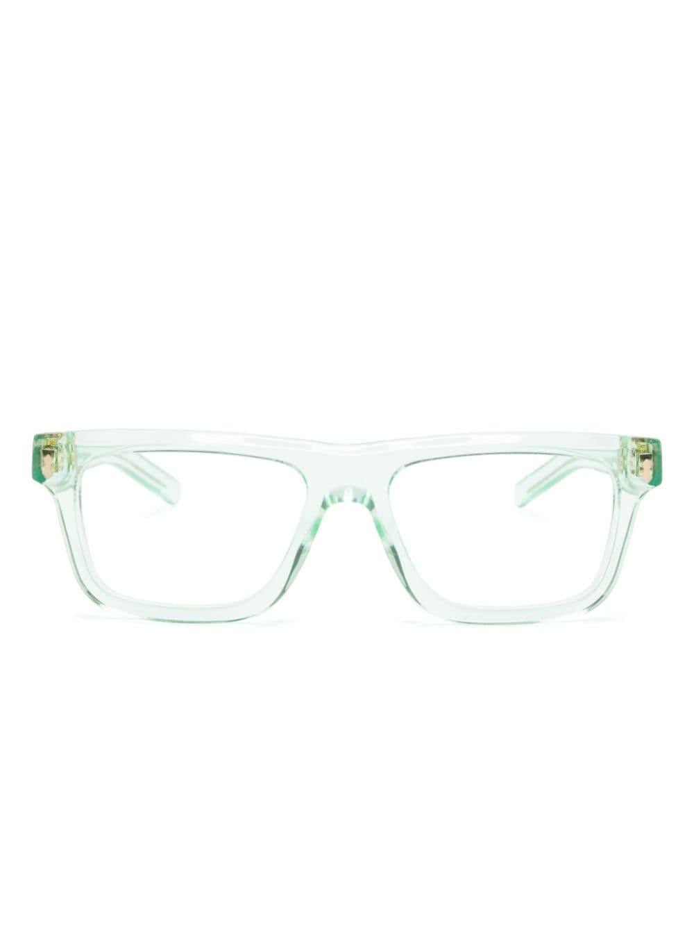 Gucci Eyewear transparent square-frame glasses - Green von Gucci Eyewear