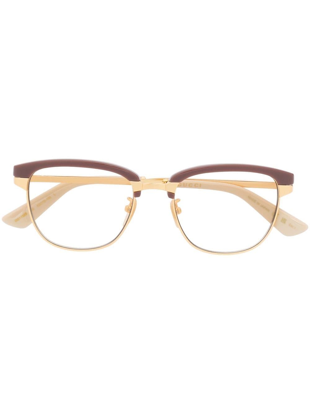 Gucci Eyewear wayfarer-frame tinted sunglasses - Neutrals von Gucci Eyewear