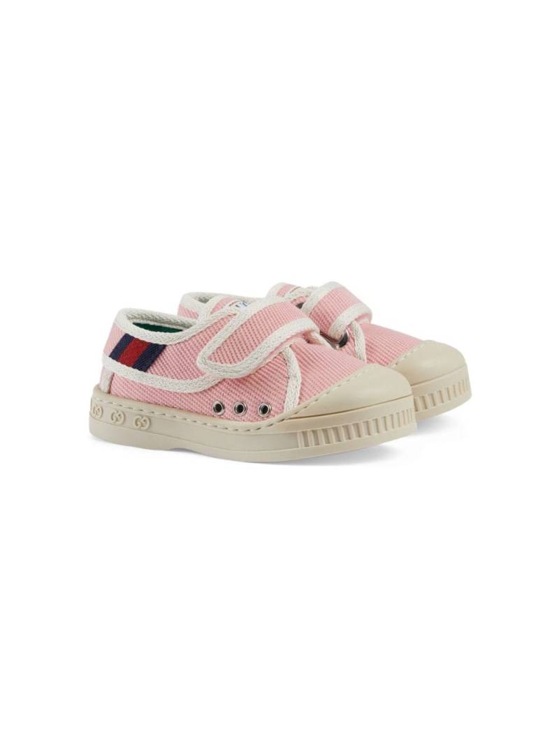 Gucci Kids 1977 touch-strap sneakers - Pink von Gucci Kids