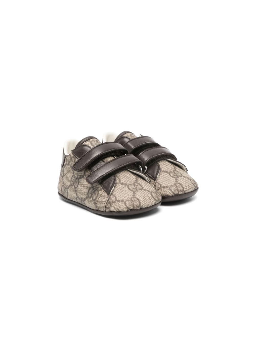 Gucci Kids Ace GG-jacquard pre-walkers - Brown von Gucci Kids