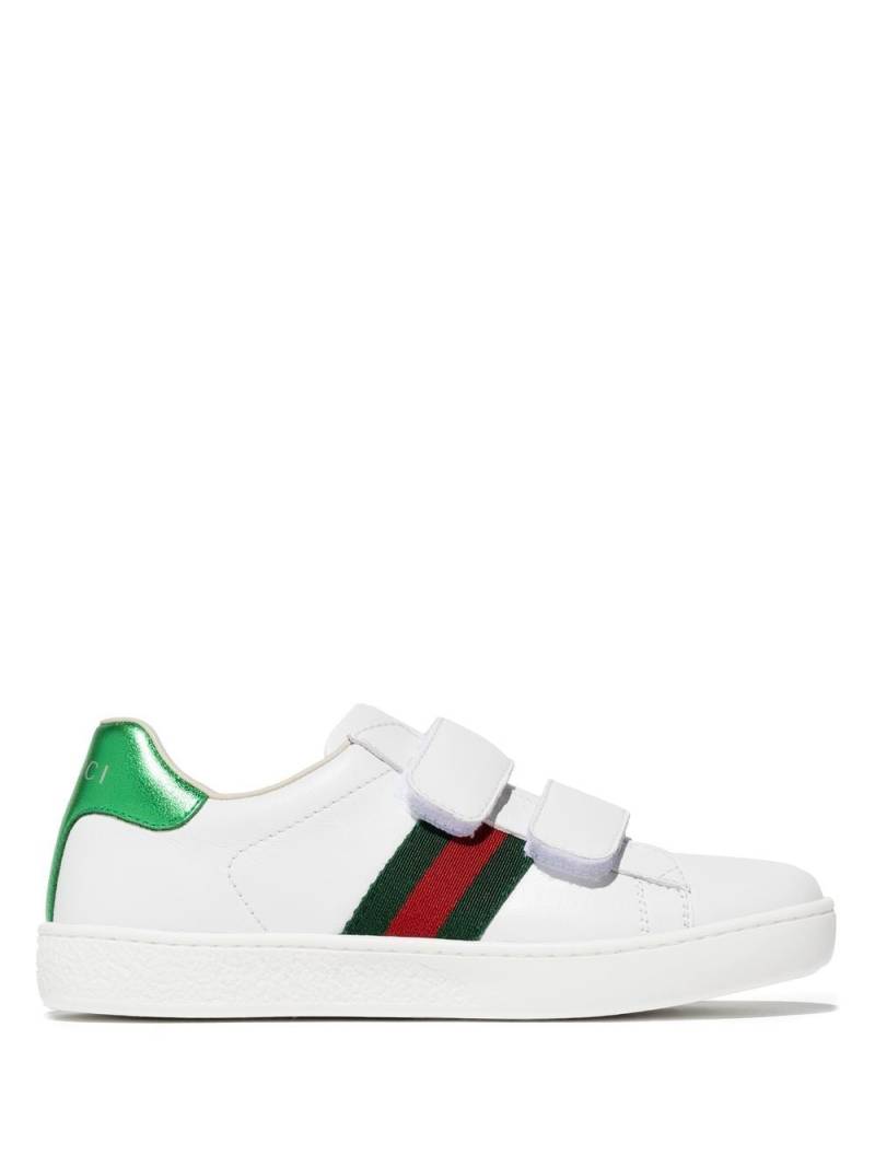 Gucci Kids Ace touch-strap sneakers - White von Gucci Kids