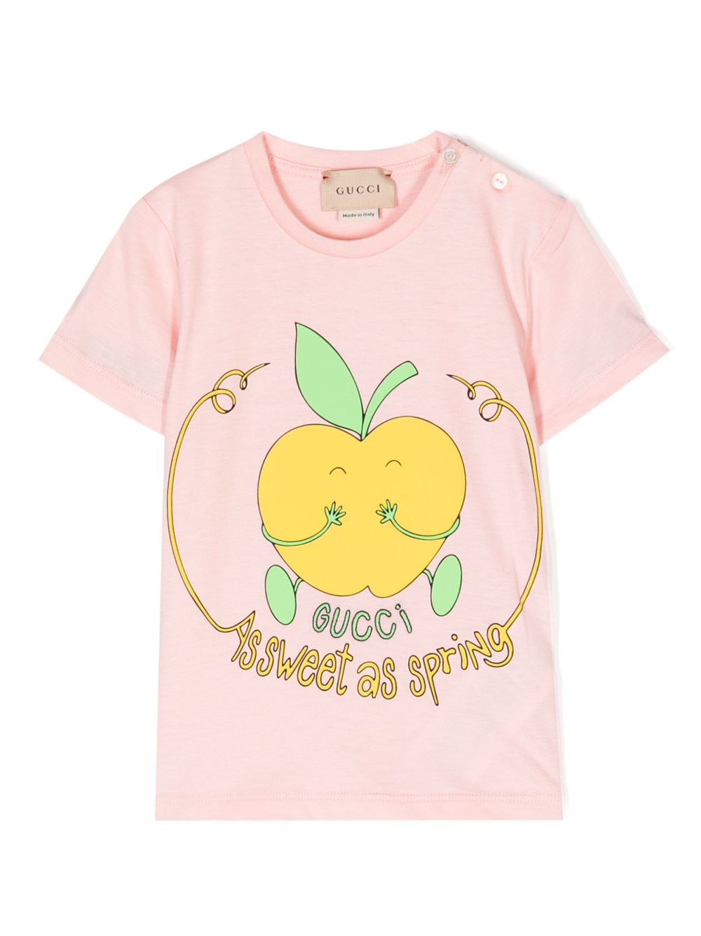 Gucci Kids 'As sweet as Spring' logo-detail T-shirt - Pink von Gucci Kids