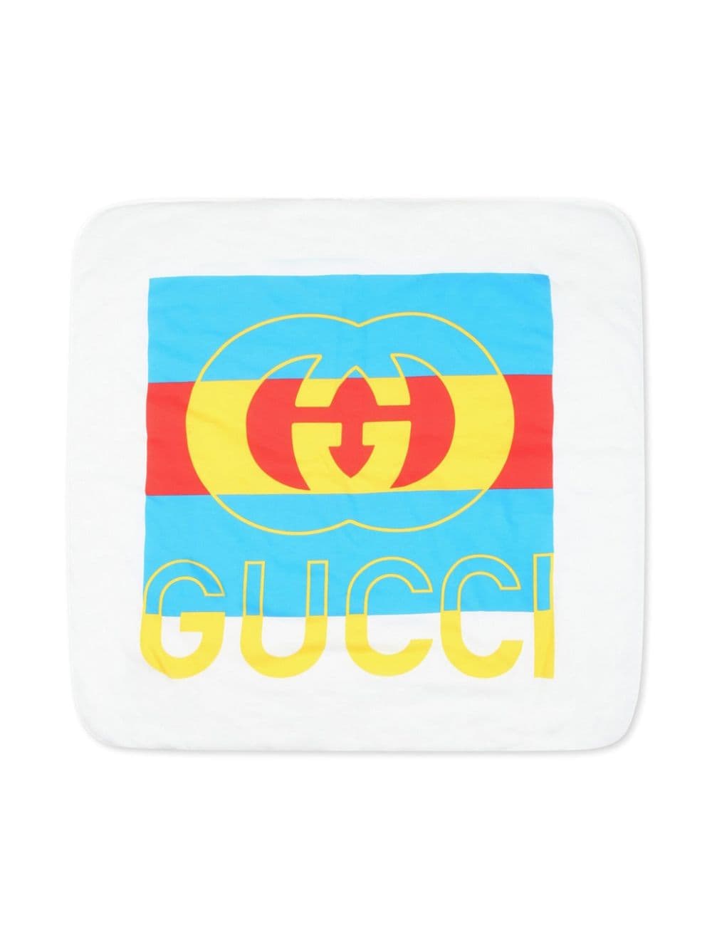 Gucci Kids logo-print blanket - White von Gucci Kids