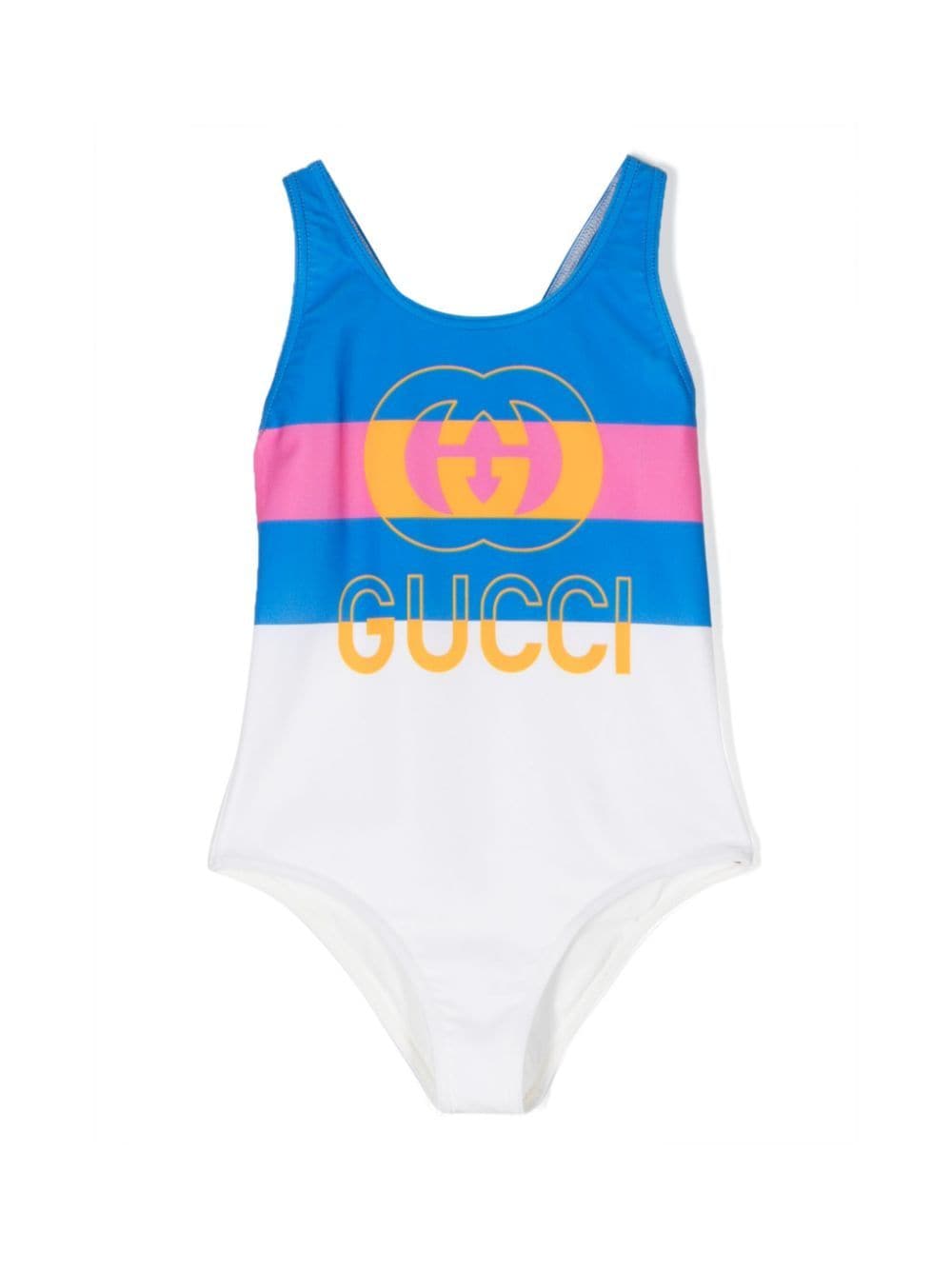 Gucci Kids Children's printed lycra swimsuit - White von Gucci Kids