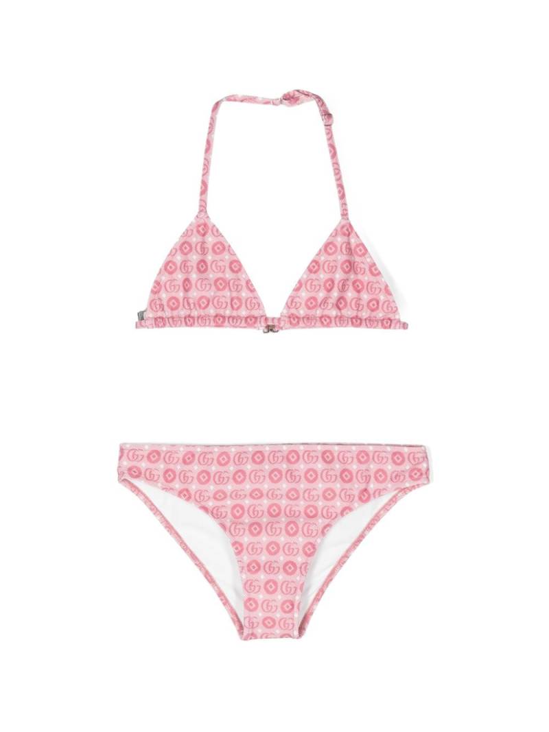 Gucci Kids Double G bikini set - Pink von Gucci Kids