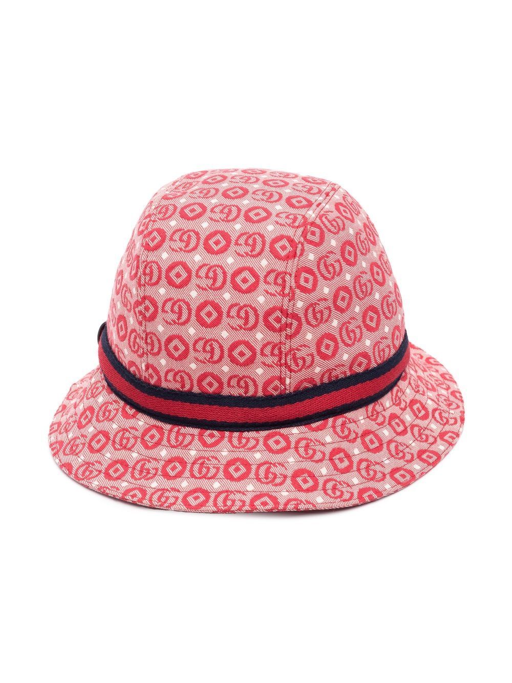 Gucci Kids Double G cotton hat - Red von Gucci Kids