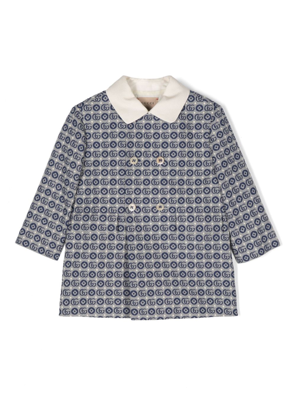 Gucci Kids GG monogram-pattern coat - Blue von Gucci Kids