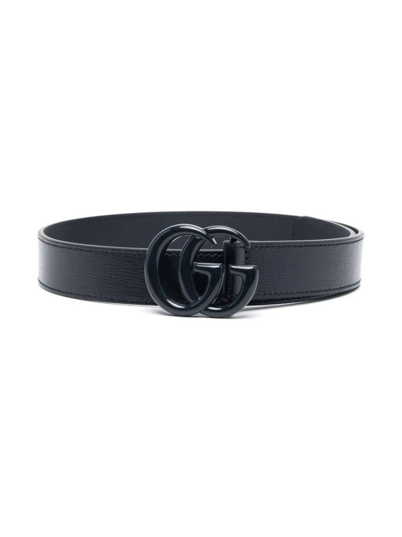 Gucci Kids Double G leather belt - Blue von Gucci Kids