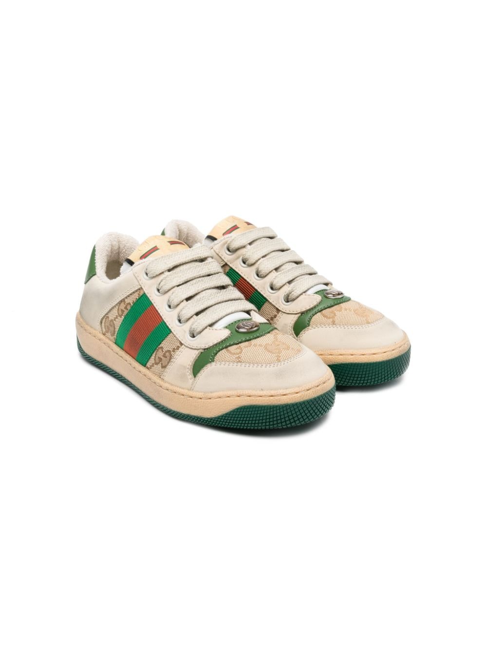 Gucci Kids GG Supreme Web sneakers - Neutrals von Gucci Kids