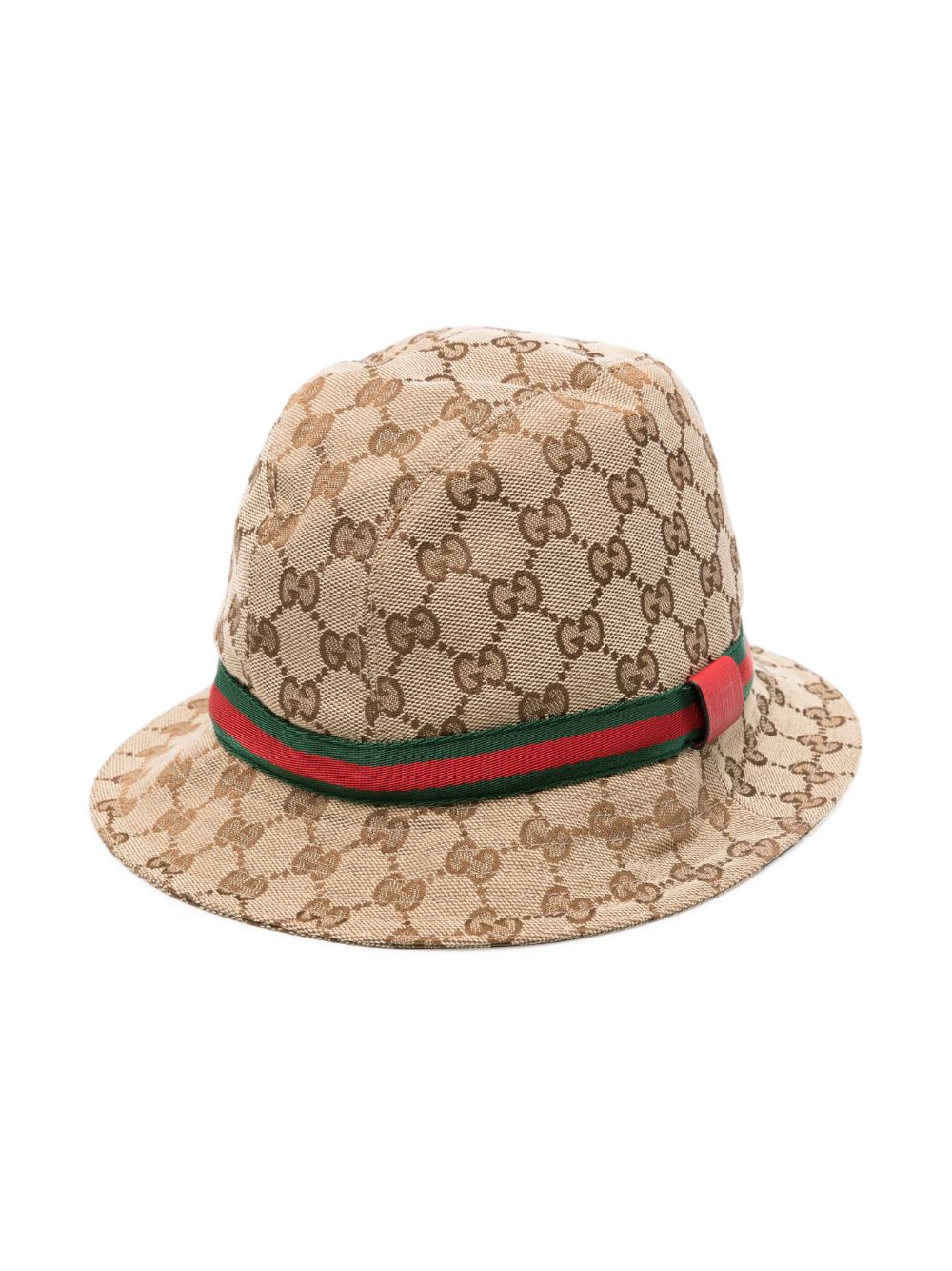 Gucci Kids GG-canvas fedora hat - Neutrals von Gucci Kids