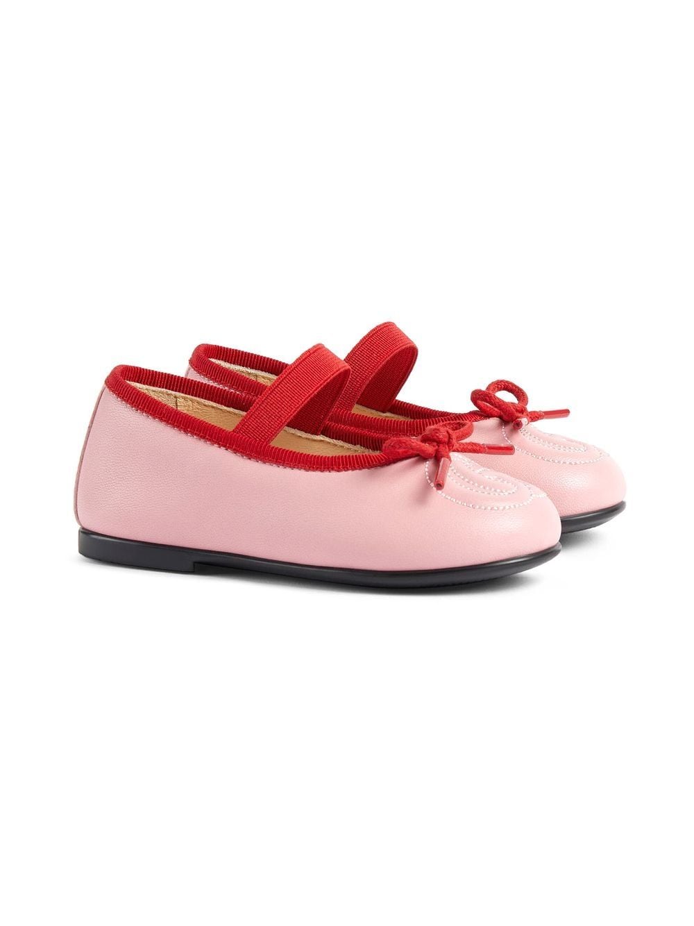 Gucci Kids GG-embossed ballerina flats - Pink von Gucci Kids