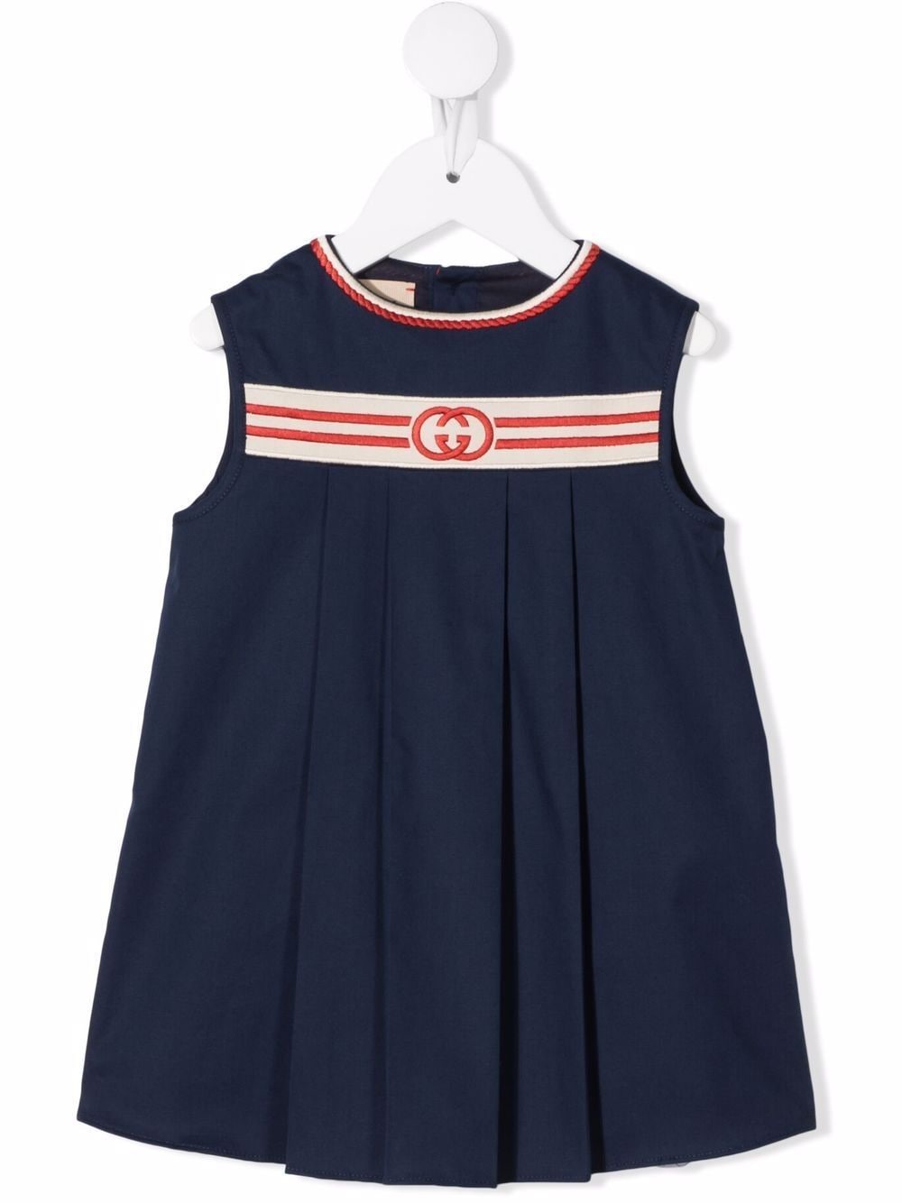 Gucci Kids GG-embroidered sleeveless dress - Blue von Gucci Kids