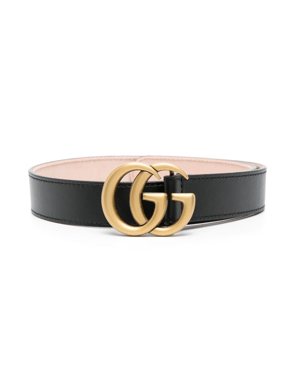 Gucci Kids GG logo-buckle leather belt - Black von Gucci Kids