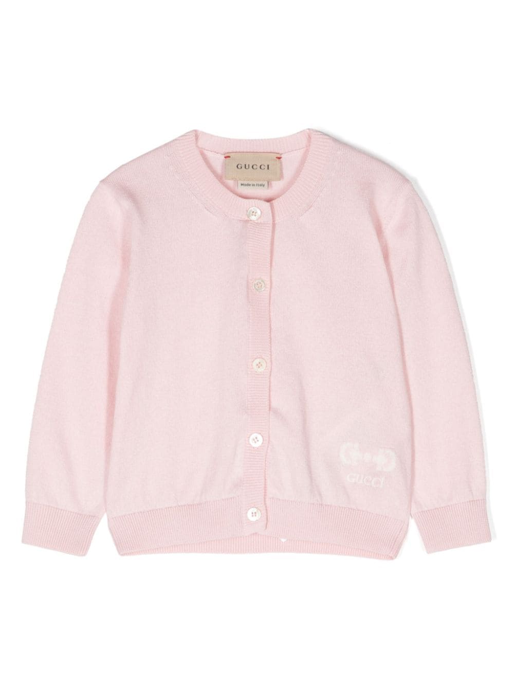 Gucci Kids Horsebit-detail cotton cardigan - Pink von Gucci Kids