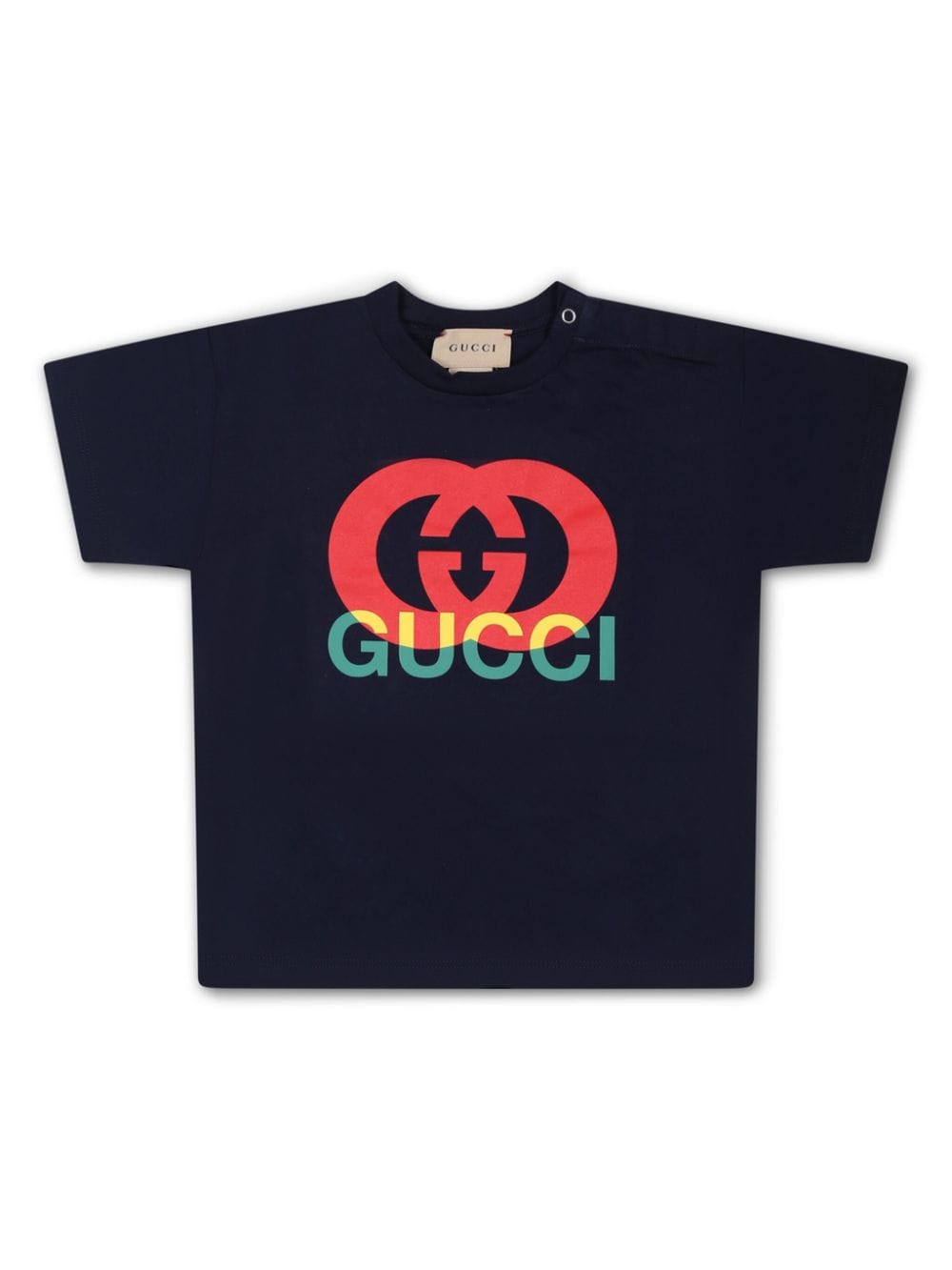 Gucci Kids Interlocking G cotton T-shirt - Blue von Gucci Kids