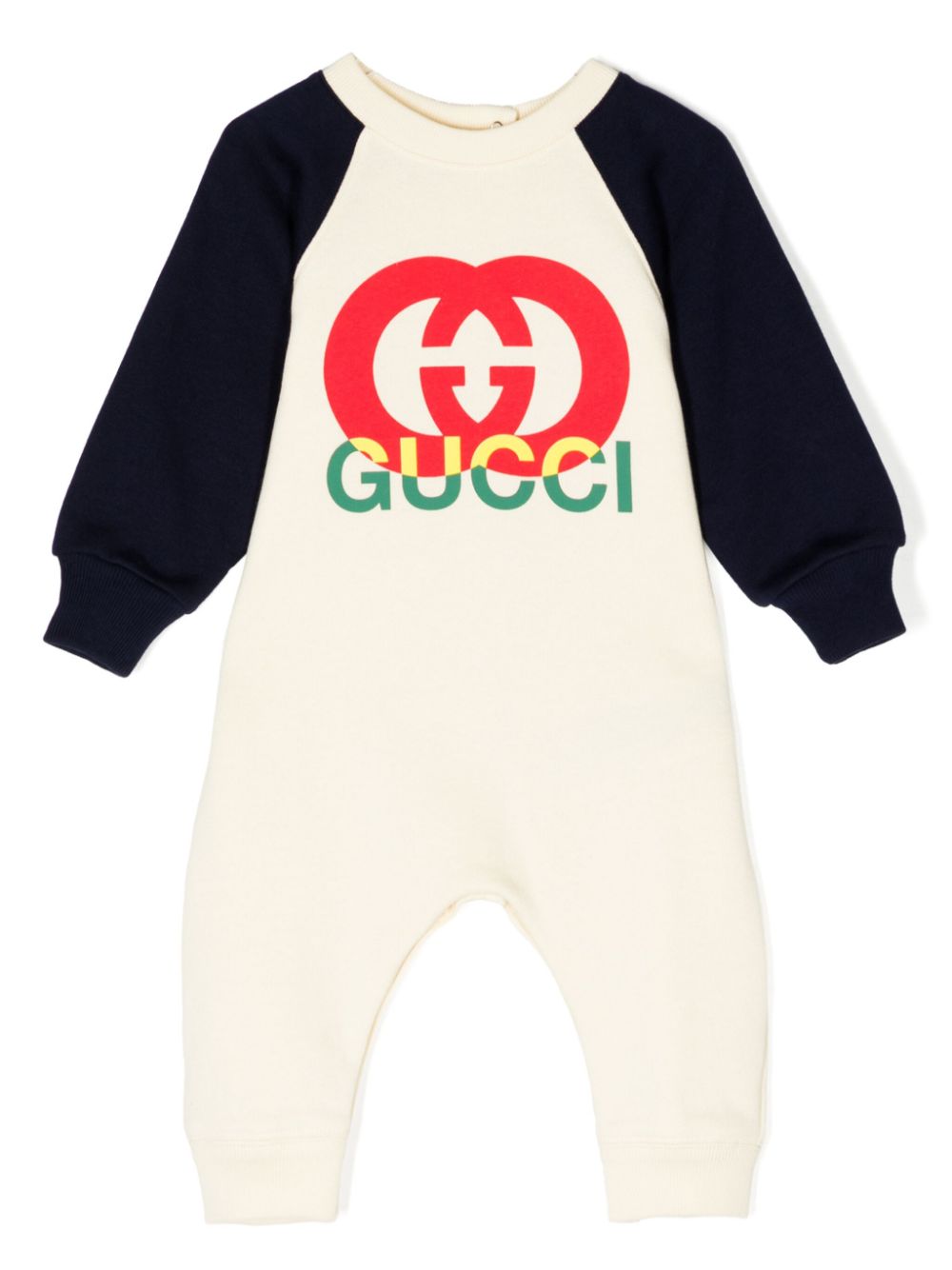 Gucci Kids Interlocking G logo-print romper - Neutrals von Gucci Kids