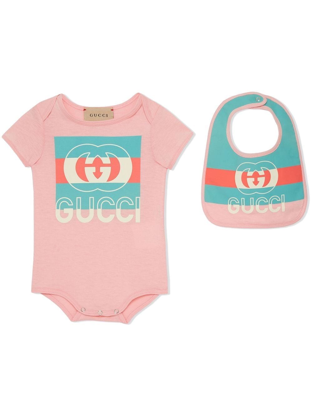 Gucci Kids Interlocking G-print 3-piece set - Pink von Gucci Kids