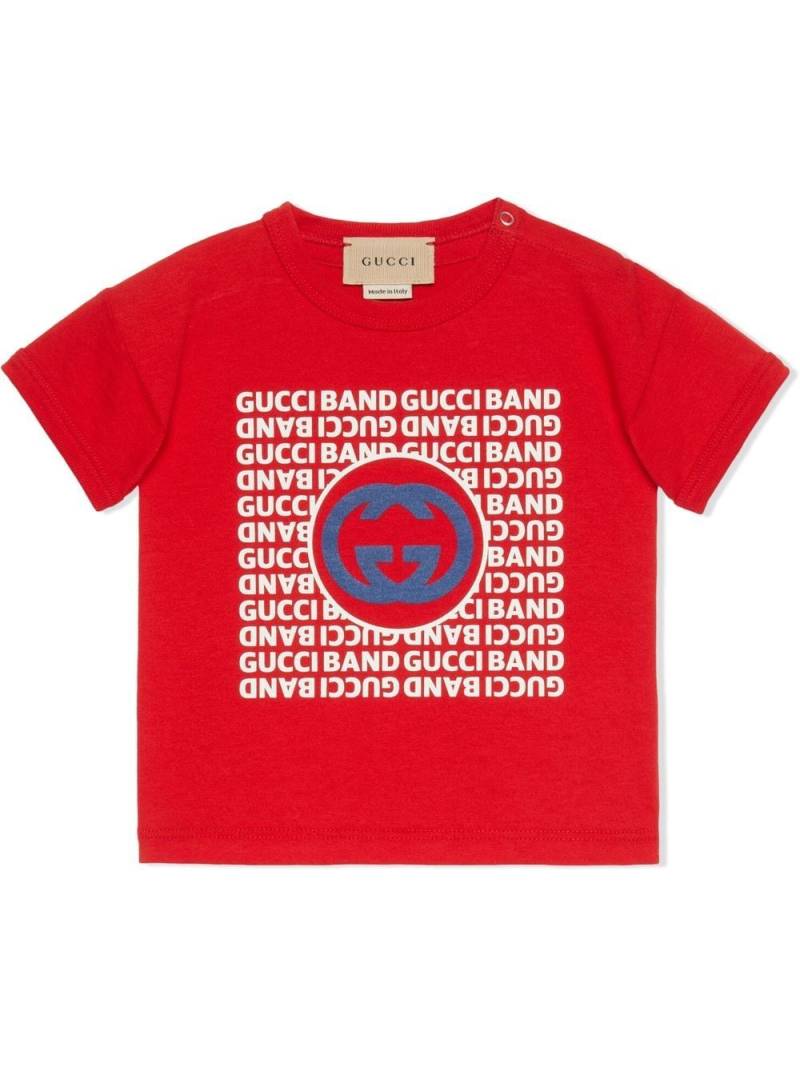 Gucci Kids Interlocking G-print T-shirt - Red von Gucci Kids