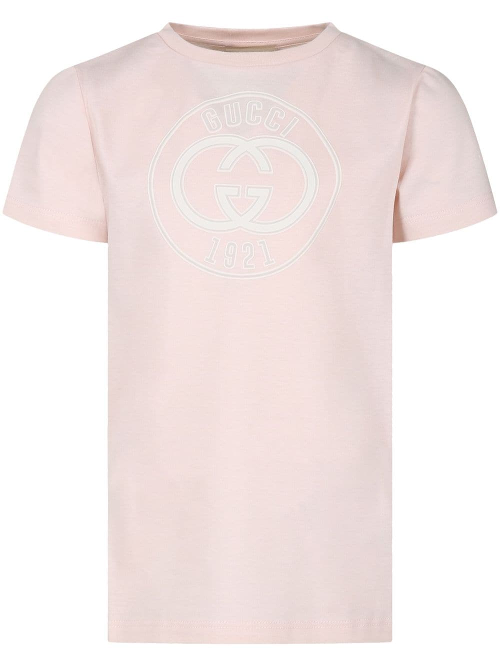 Gucci Kids Interlocking G-print cotton T-shirt - Pink von Gucci Kids