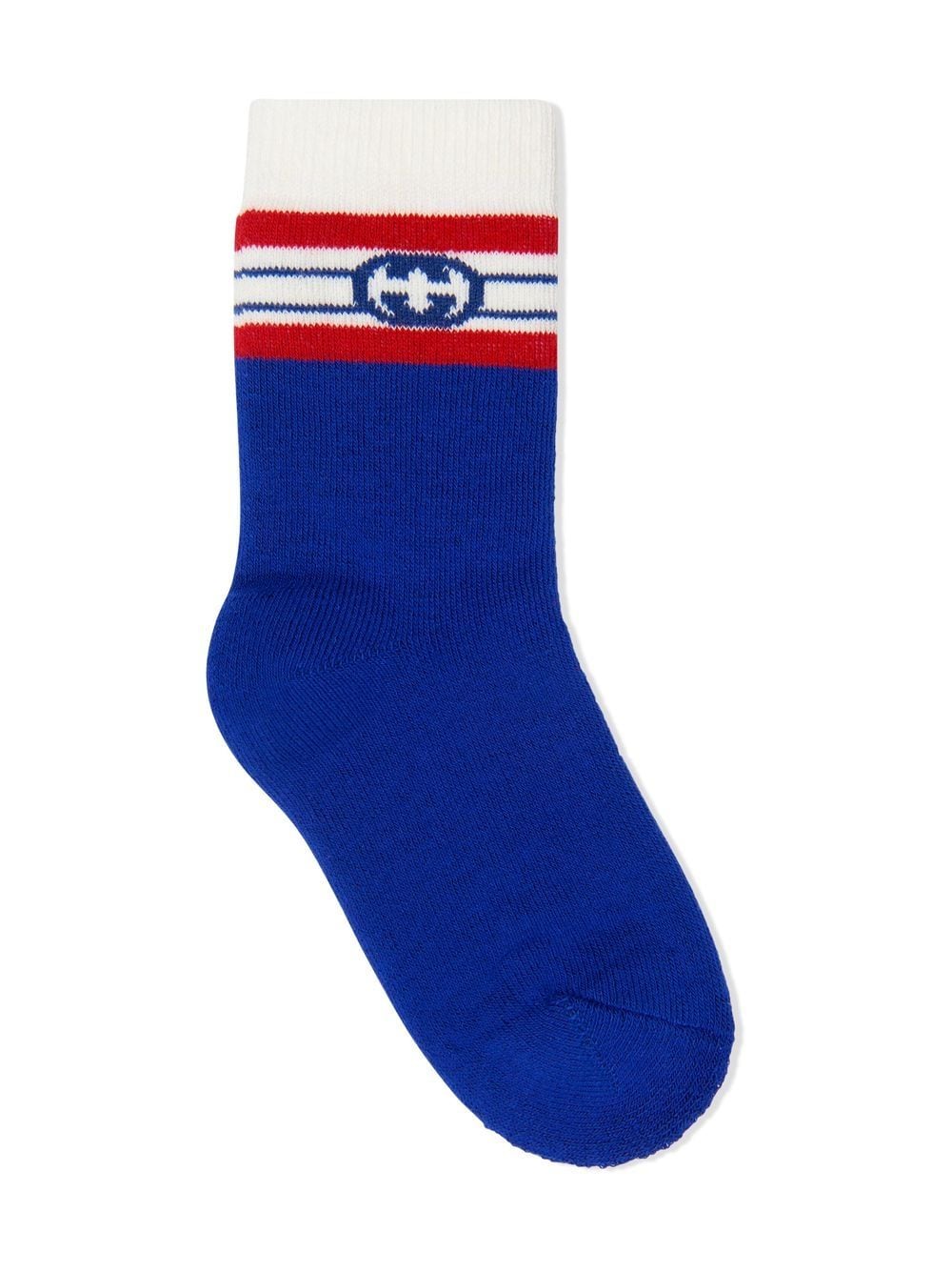 Gucci Kids Interlocking G striped socks - Blue von Gucci Kids