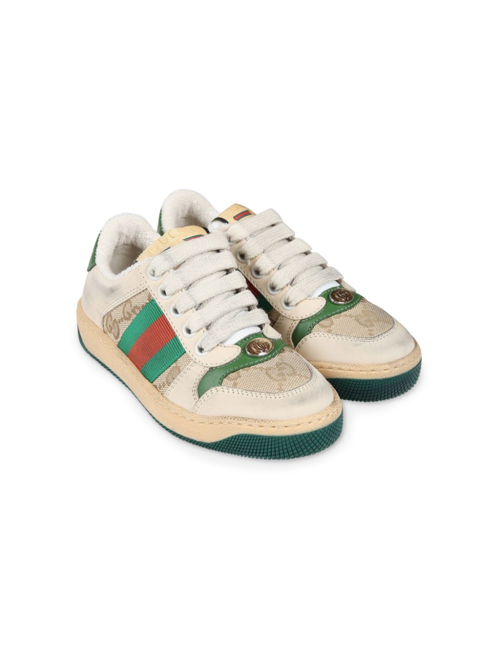 Gucci Kids Screener low-top sneakers - Neutrals von Gucci Kids