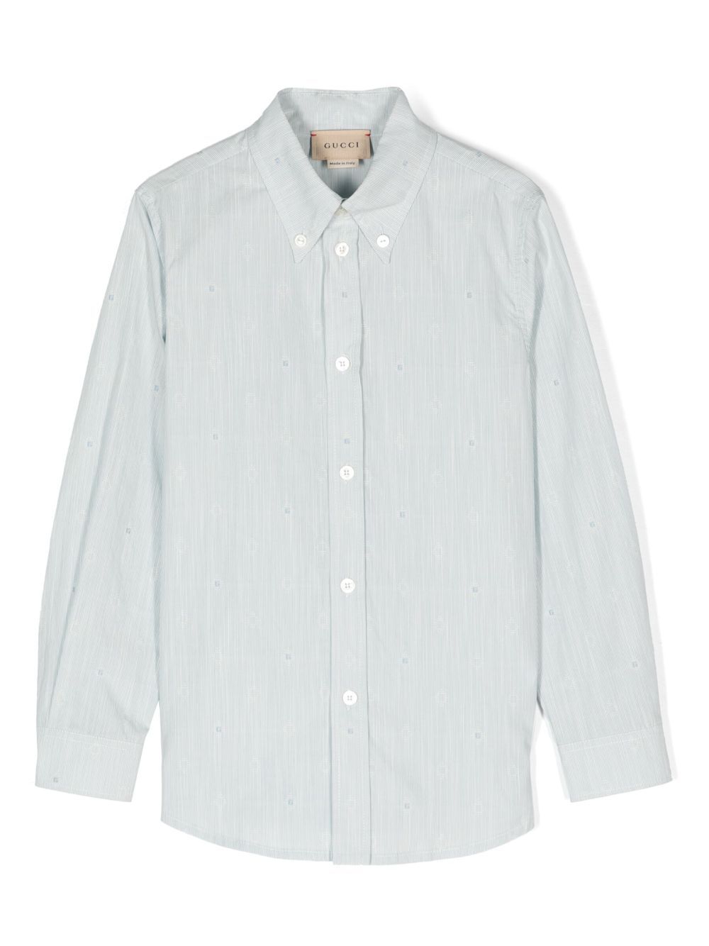 Gucci Kids Square G-print cotton shirt - Blue von Gucci Kids