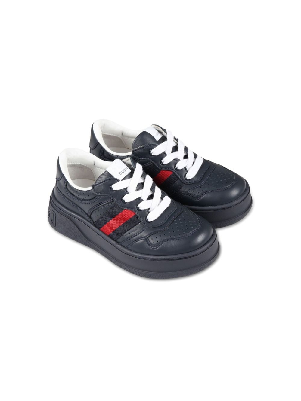 Gucci Kids Web detail chunky sneakers - Blue von Gucci Kids