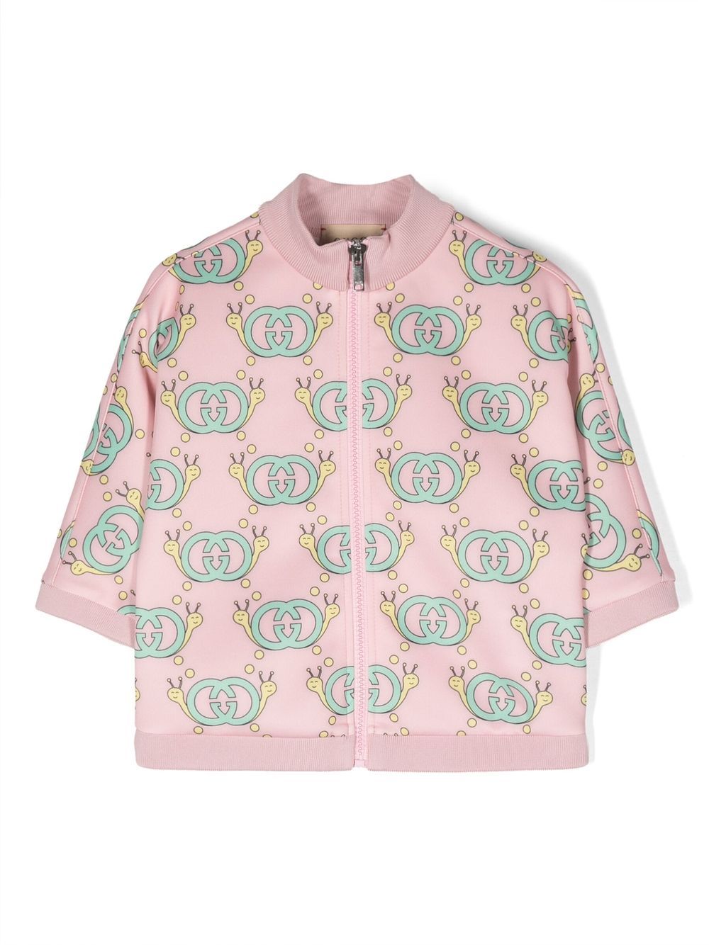 Gucci Kids all-over print scuba zip jacket - Pink von Gucci Kids