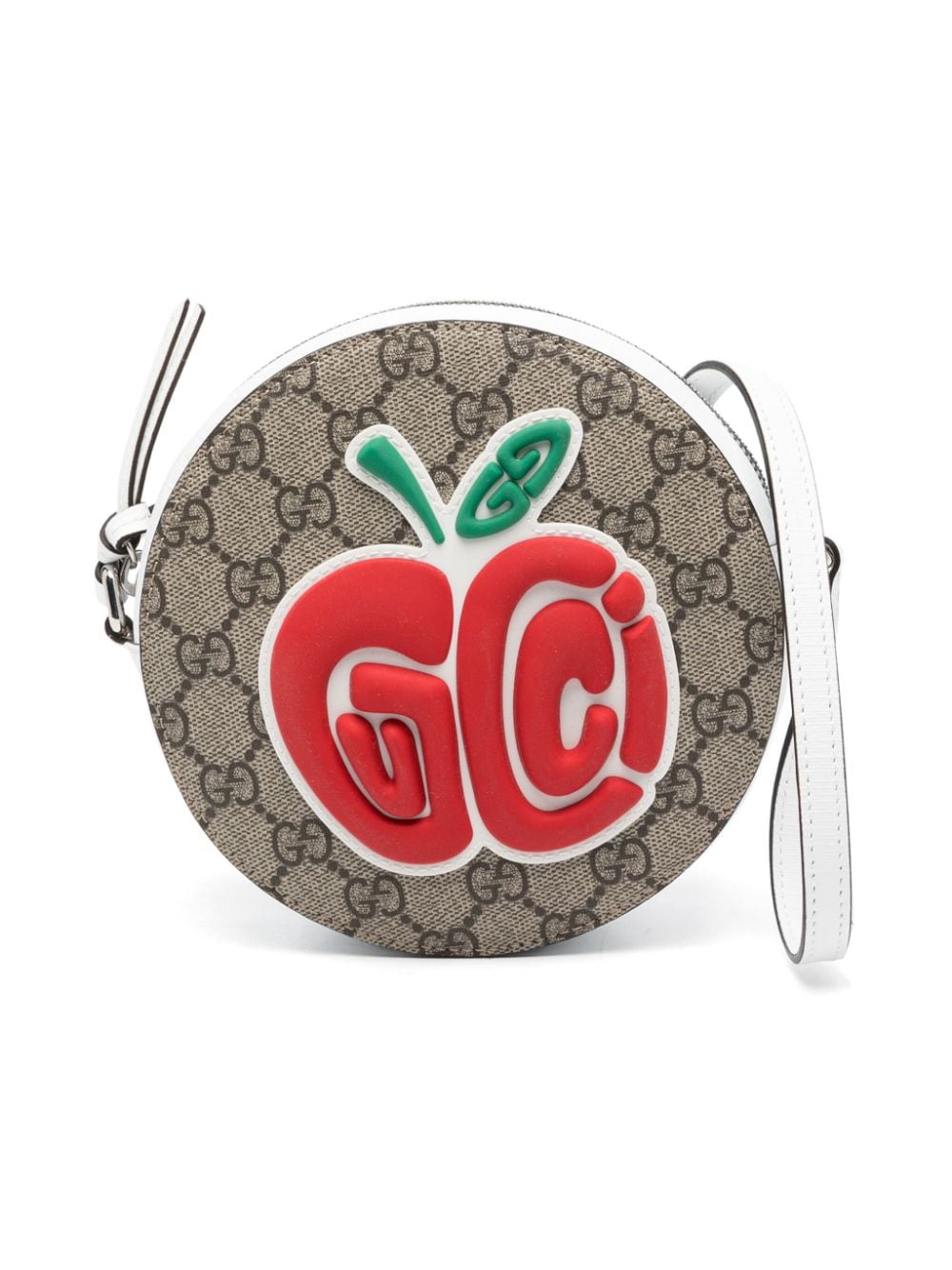 Gucci Kids apple-patch crossbody bag - Neutrals von Gucci Kids