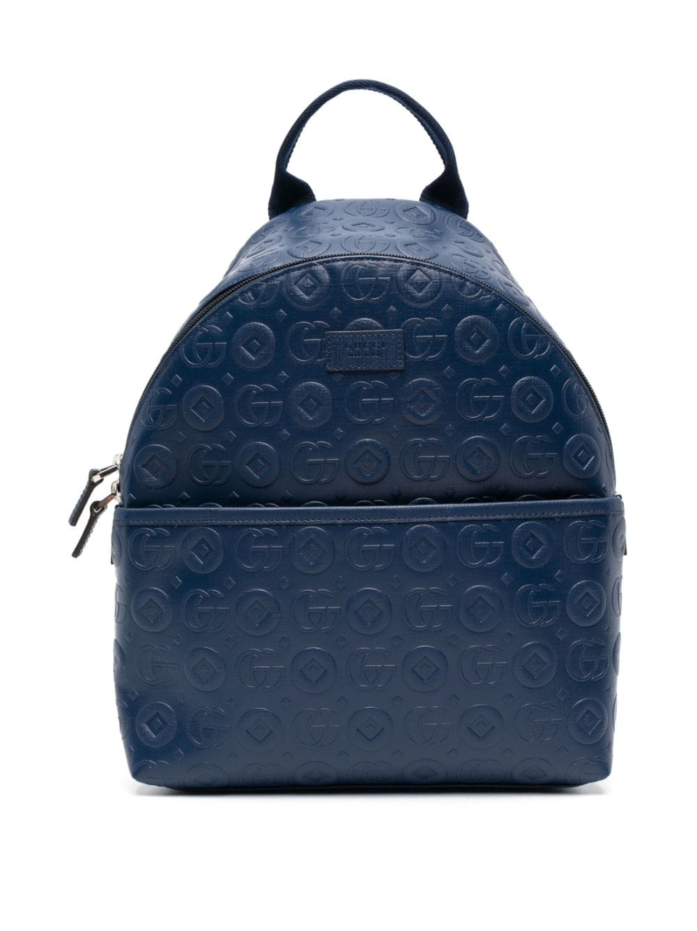 Gucci Kids embossed logo-print leather backpack - Blue von Gucci Kids