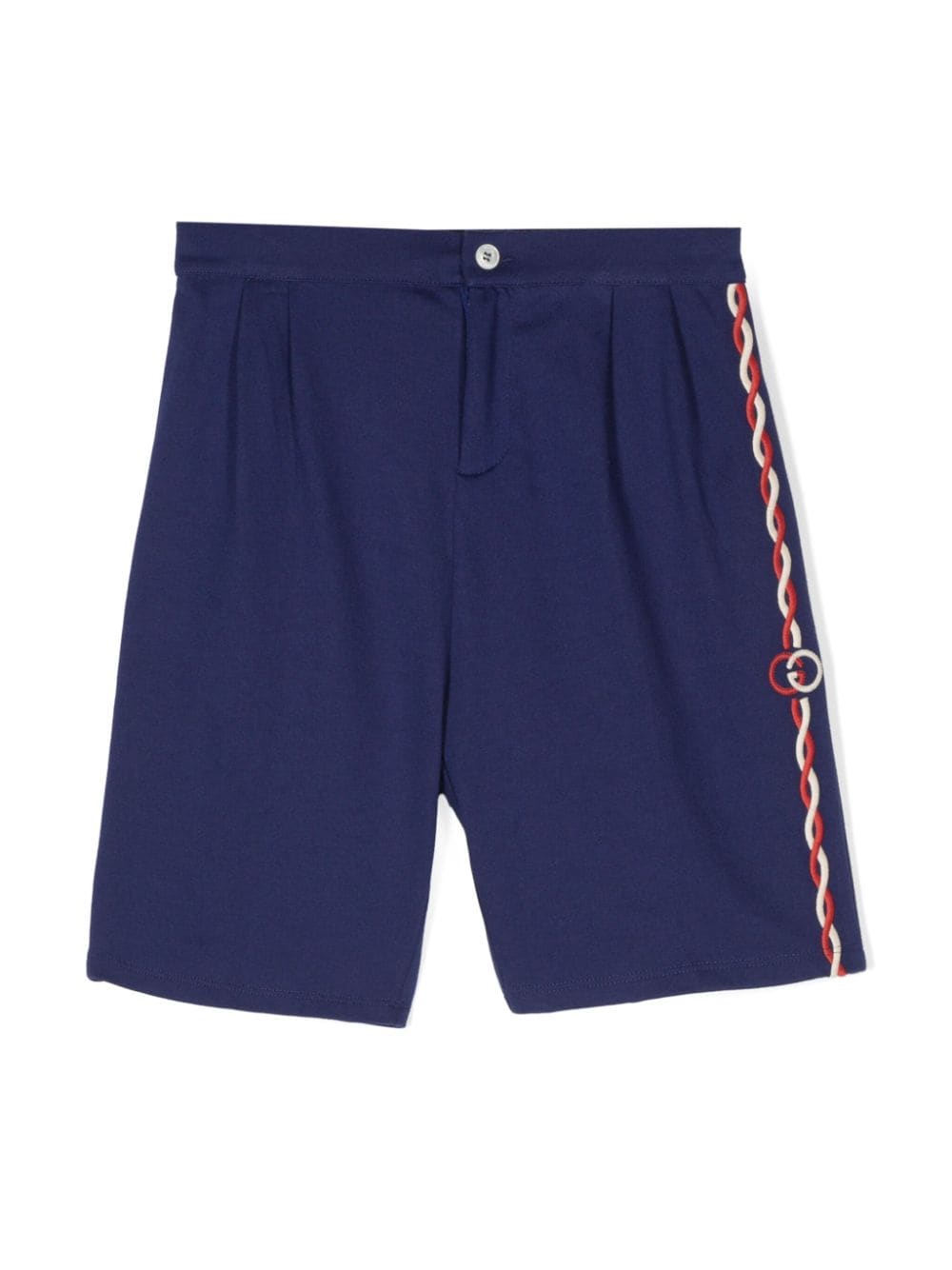 Gucci Kids embroidered-logo casual shorts - Blue von Gucci Kids