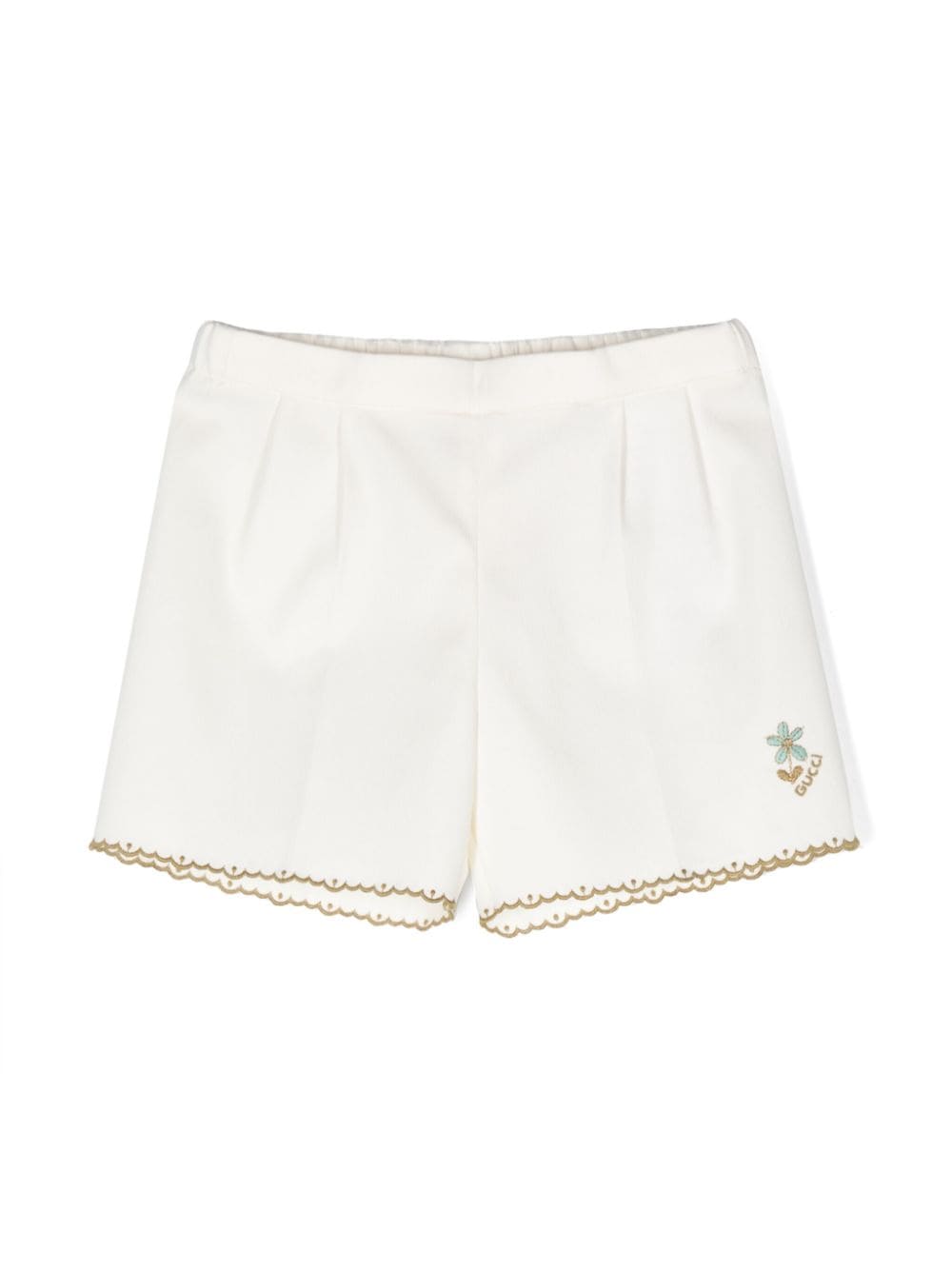 Gucci Kids fine cotton bermuda shorts - White von Gucci Kids