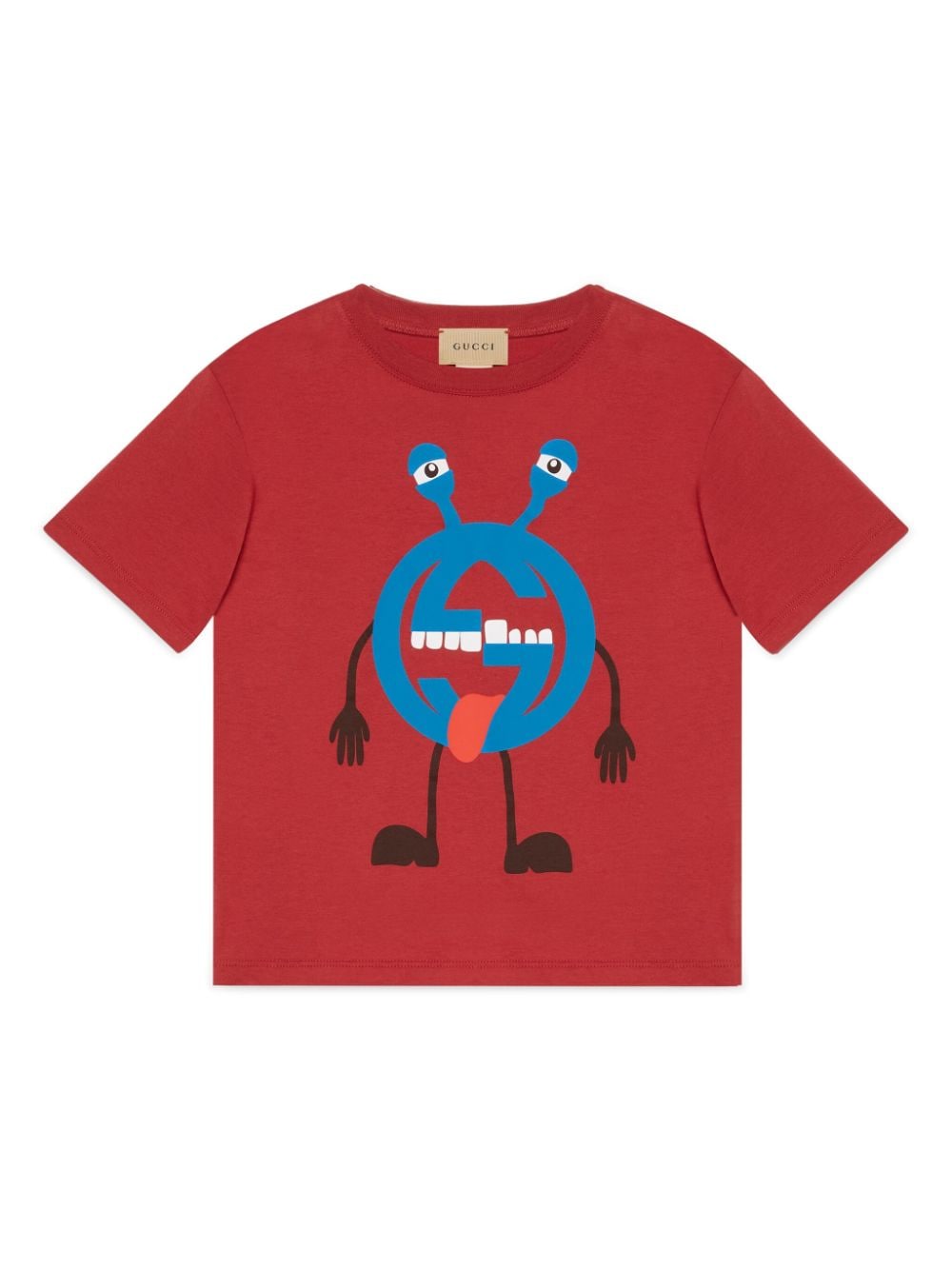 Gucci Kids cartoon-print cotton T-shirt - Red von Gucci Kids