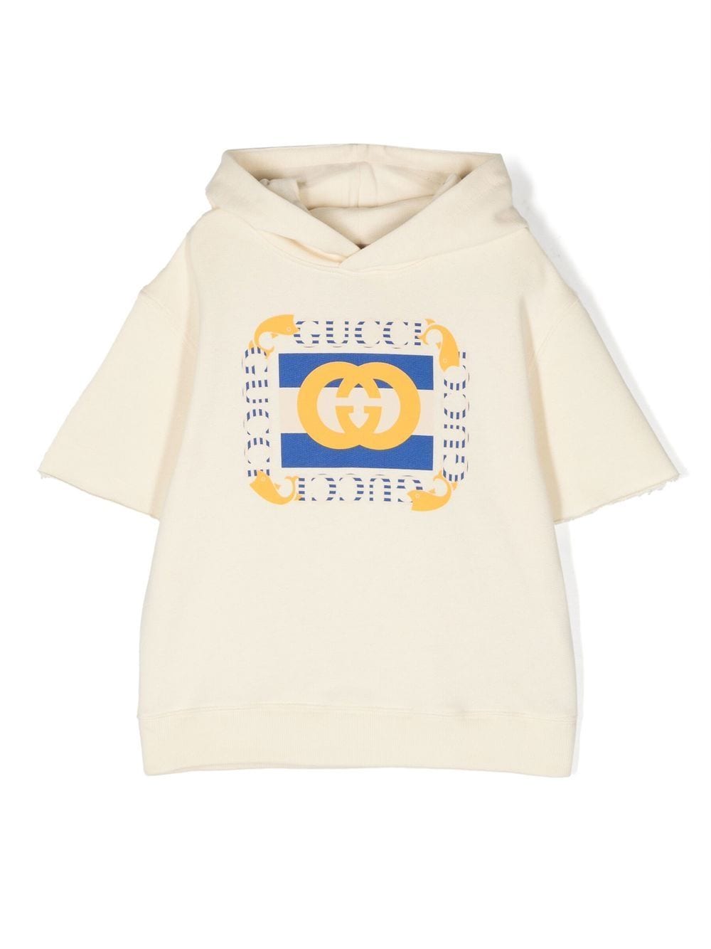 Gucci Kids graphic-print cotton hoodie - White von Gucci Kids