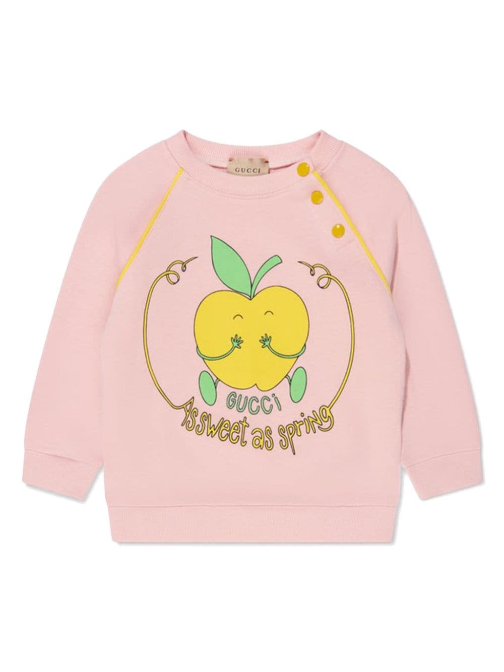 Gucci Kids graphic-print cotton sweatshirt - Pink von Gucci Kids