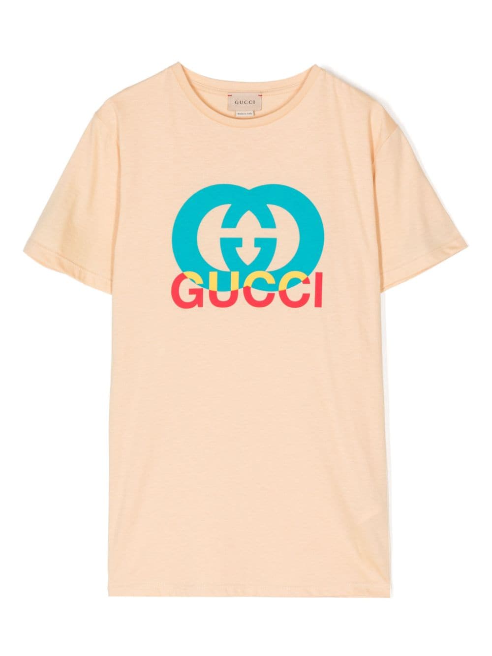 Gucci Kids interlocking G-logo cotton T-shirt - Green von Gucci Kids