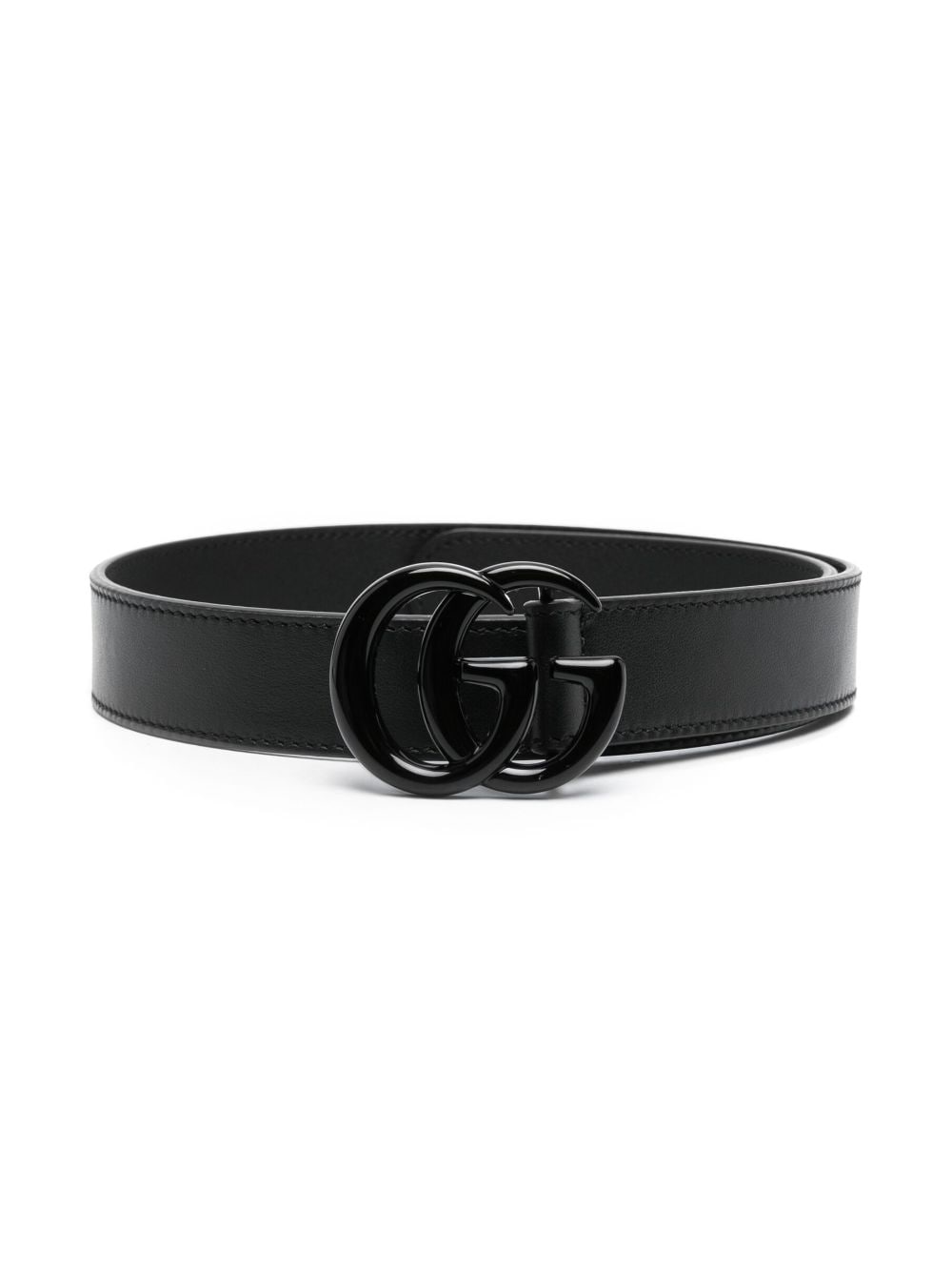 Gucci Kids logo-buckle leather belt - Black von Gucci Kids