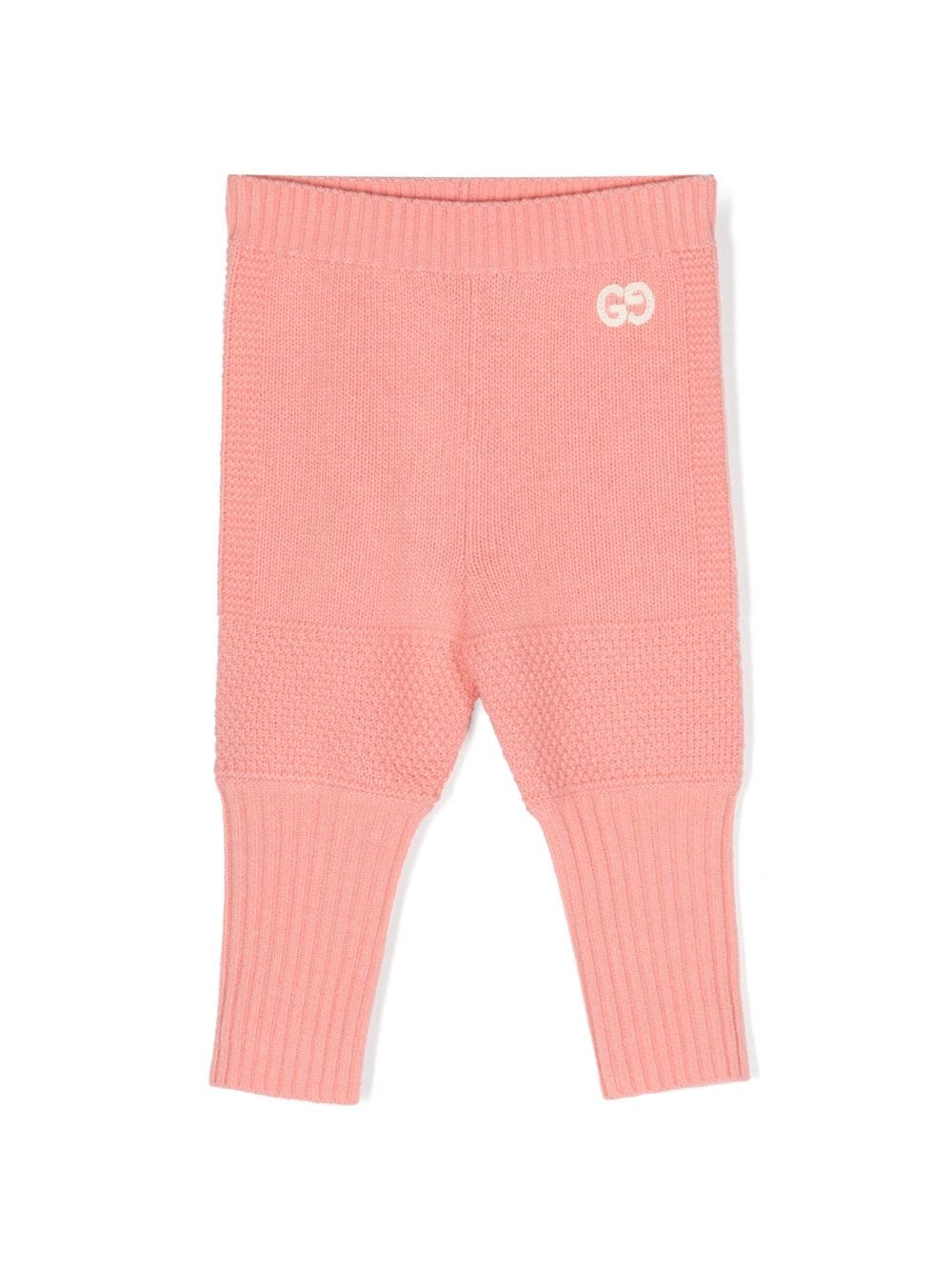 Gucci Kids logo-embroidered wool leggings - Pink von Gucci Kids