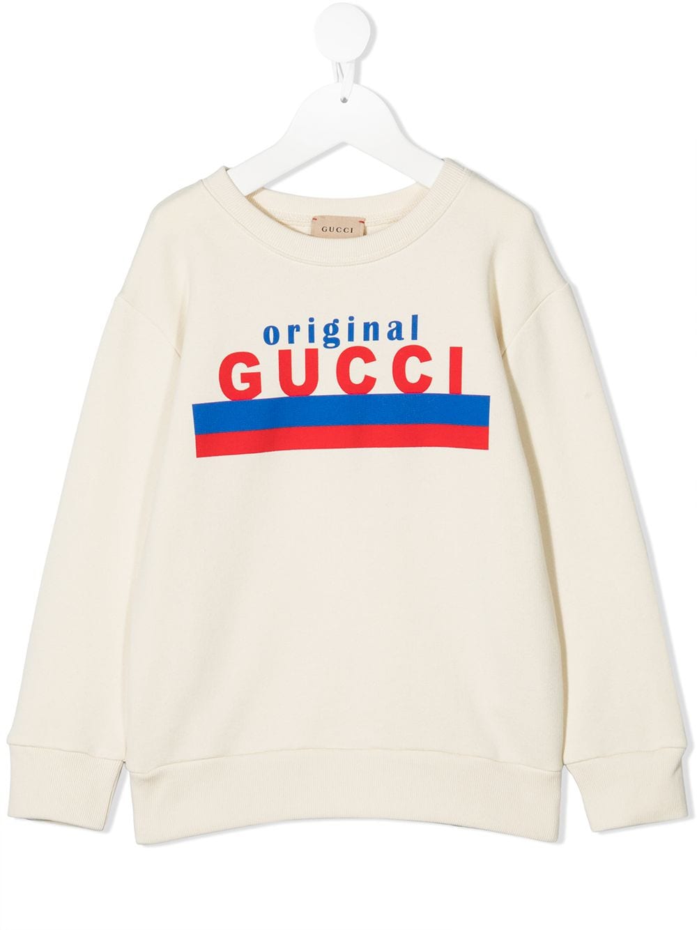 Gucci Kids logo original print sweatshirt - Neutrals von Gucci Kids