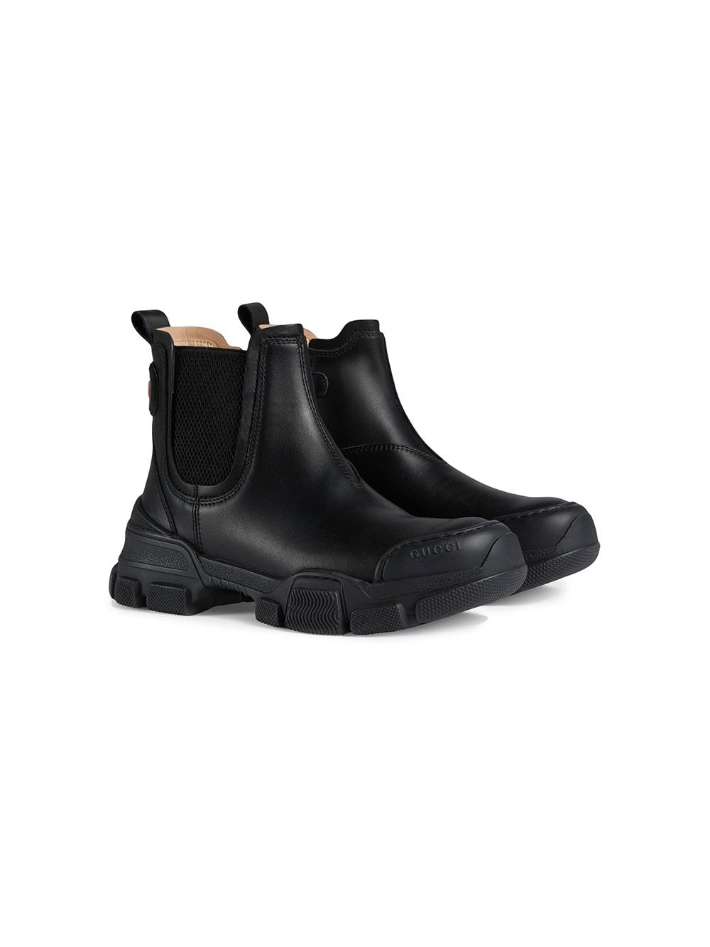 Gucci Kids logo patch ankle boots - Black von Gucci Kids