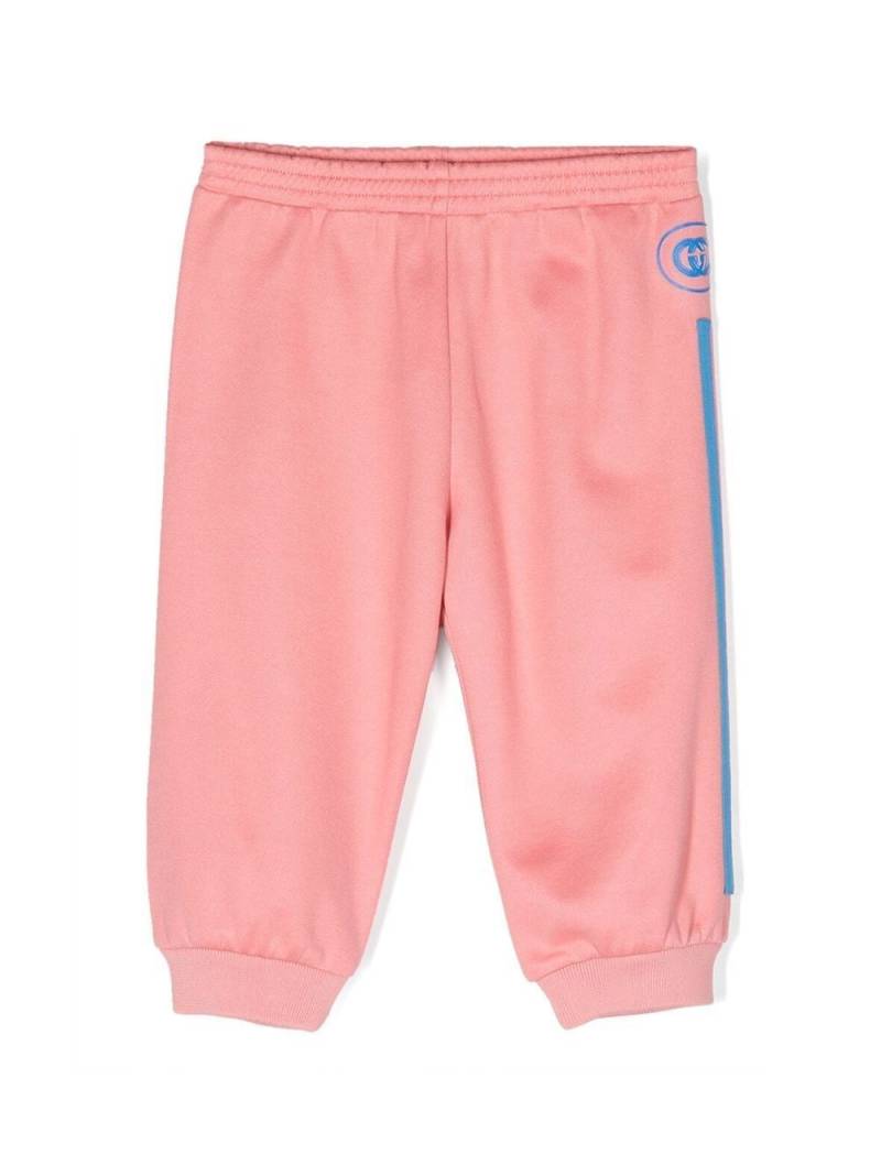 Gucci Kids logo-patch track pants - Pink von Gucci Kids