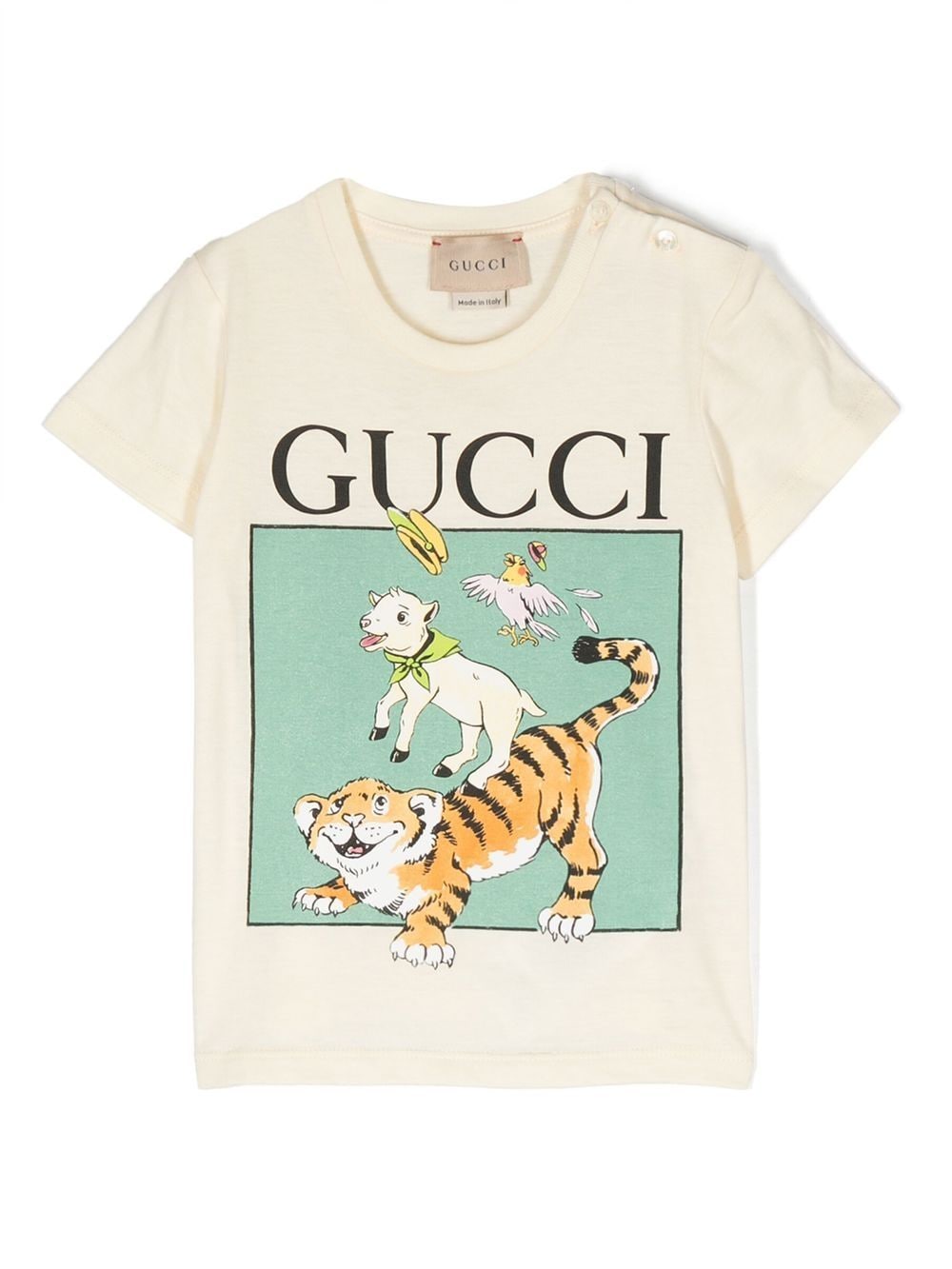 Gucci Kids logo-print cotton T-Shirt - White von Gucci Kids