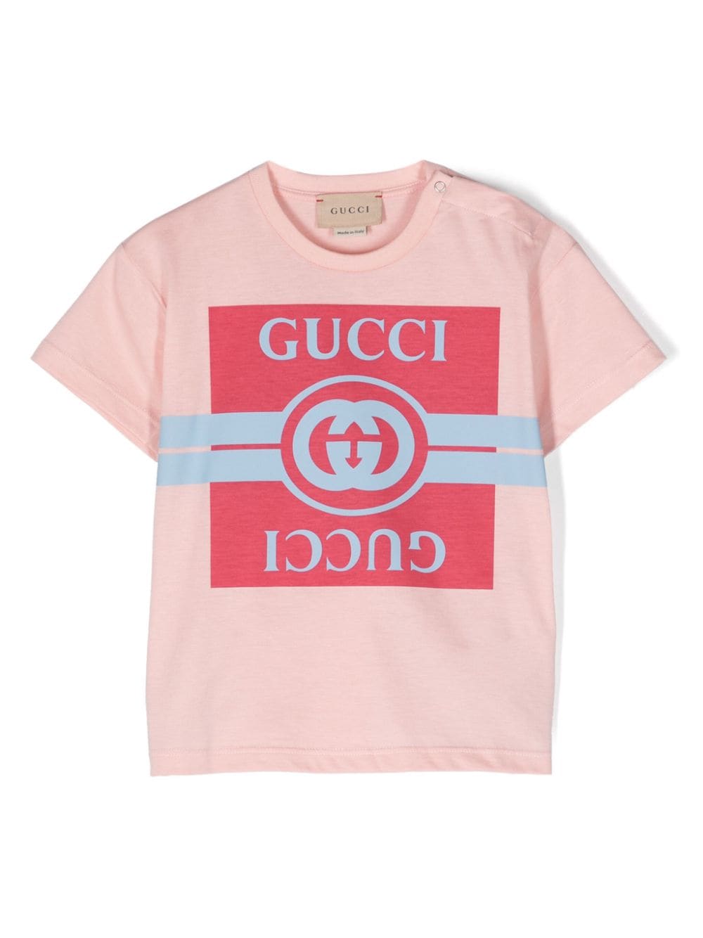 Gucci Kids logo-print cotton T-shirt - Pink von Gucci Kids