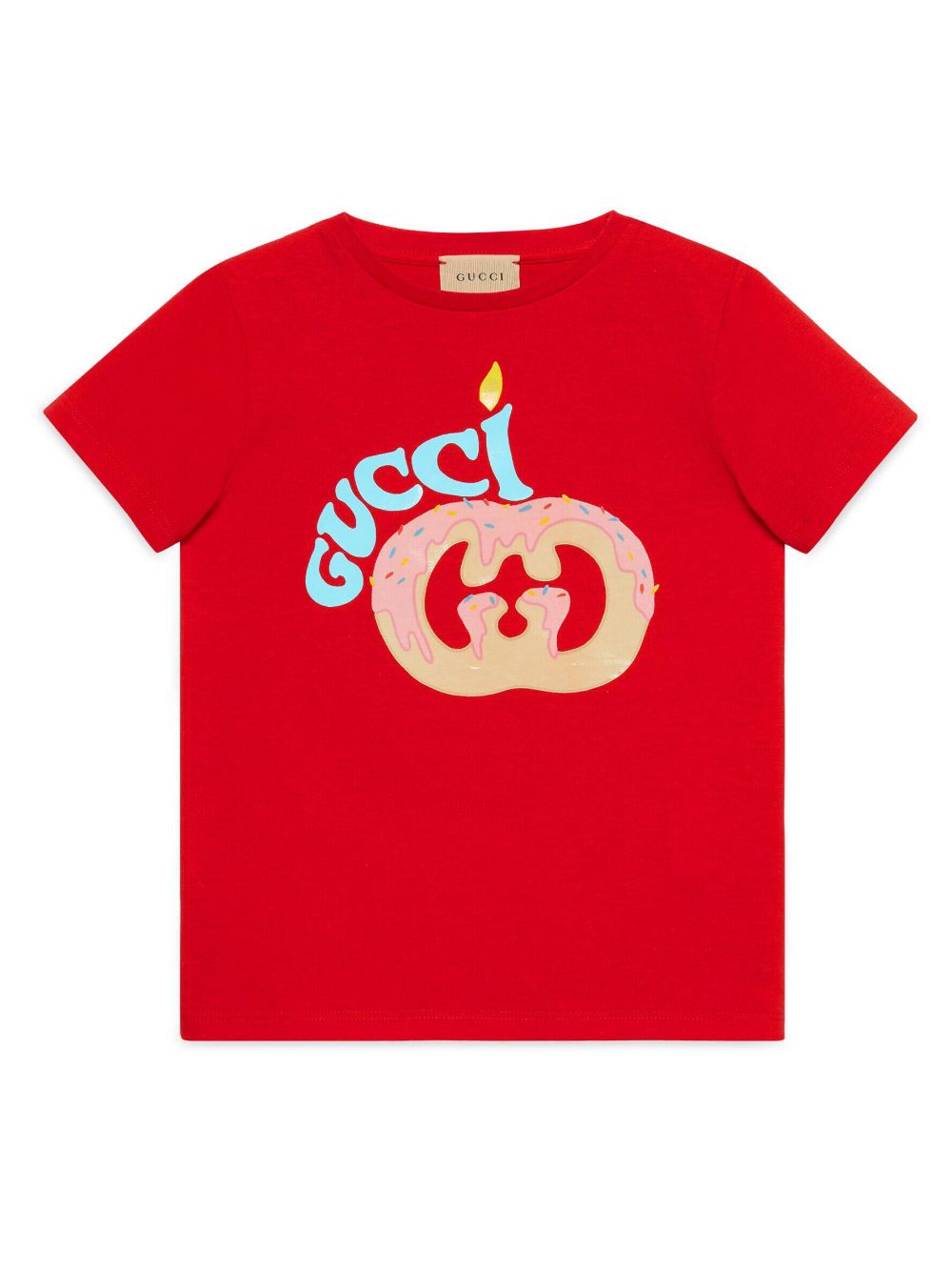 Gucci Kids logo-print cotton T-shirt - Red von Gucci Kids