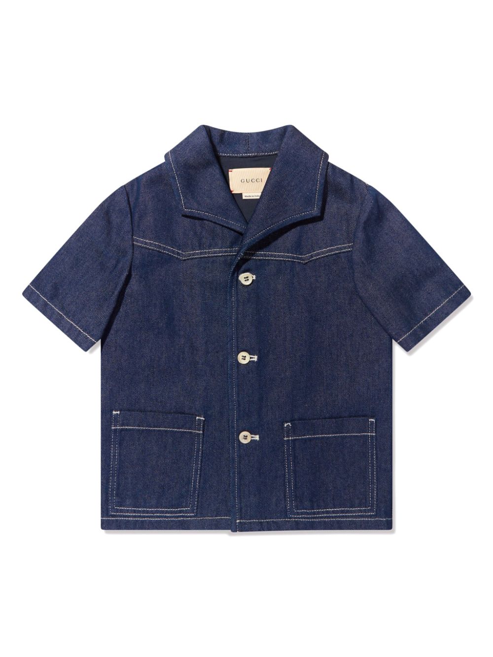 Gucci Kids logo-print denim jacket - Blue von Gucci Kids