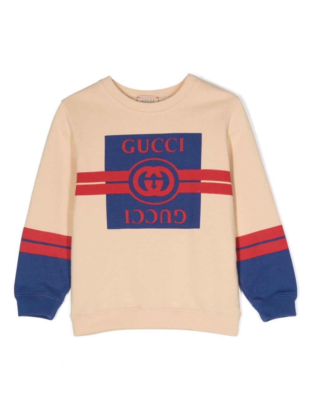 Gucci Kids logo-print jersey sweatshirt - Neutrals von Gucci Kids