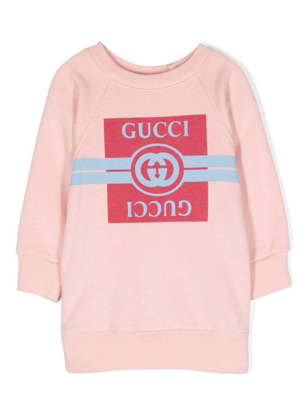 Gucci Kids logo-print jersey sweatshirt - Pink von Gucci Kids