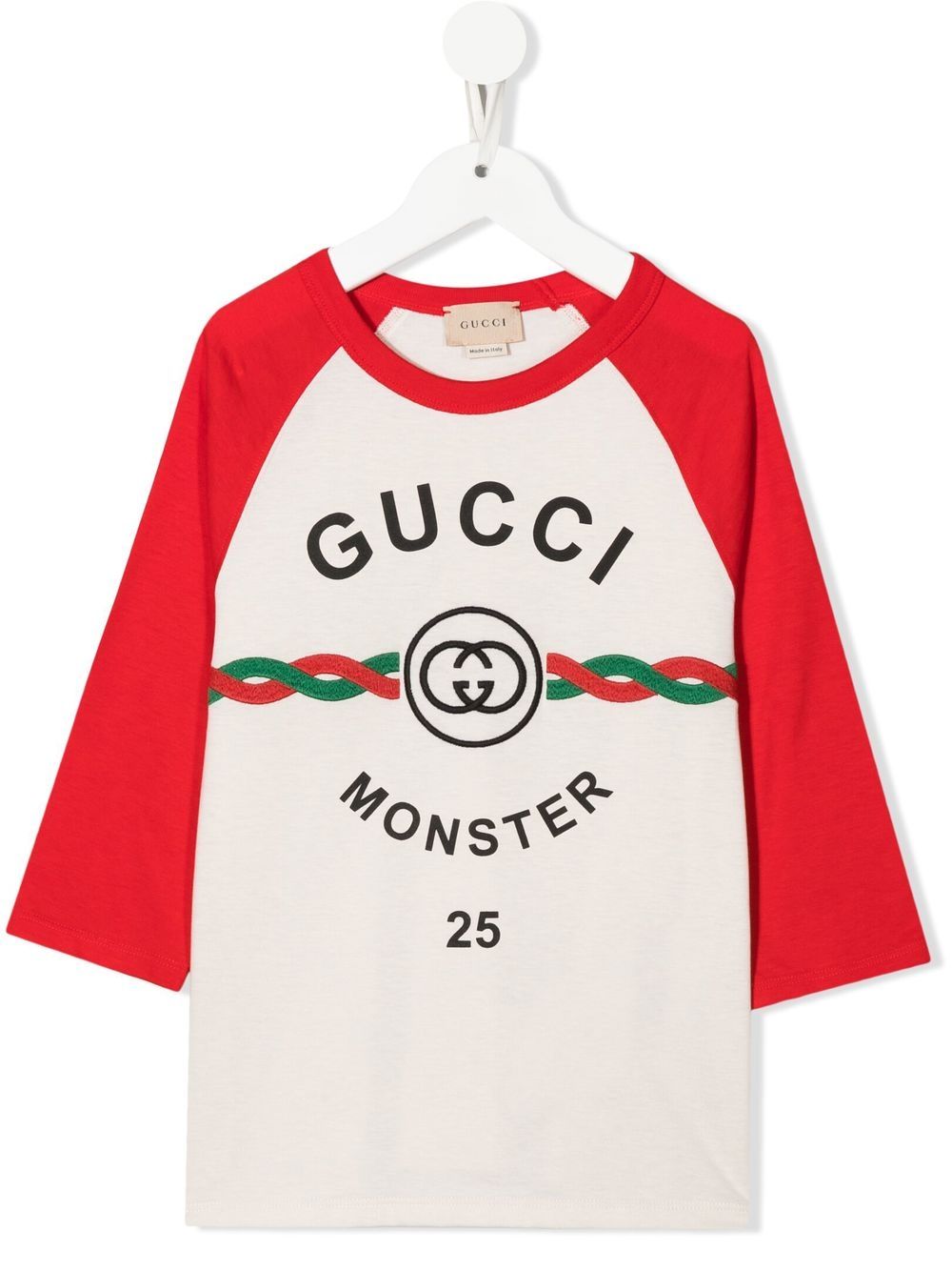 Gucci Kids logo-print long-sleeve T-shirt - Neutrals von Gucci Kids