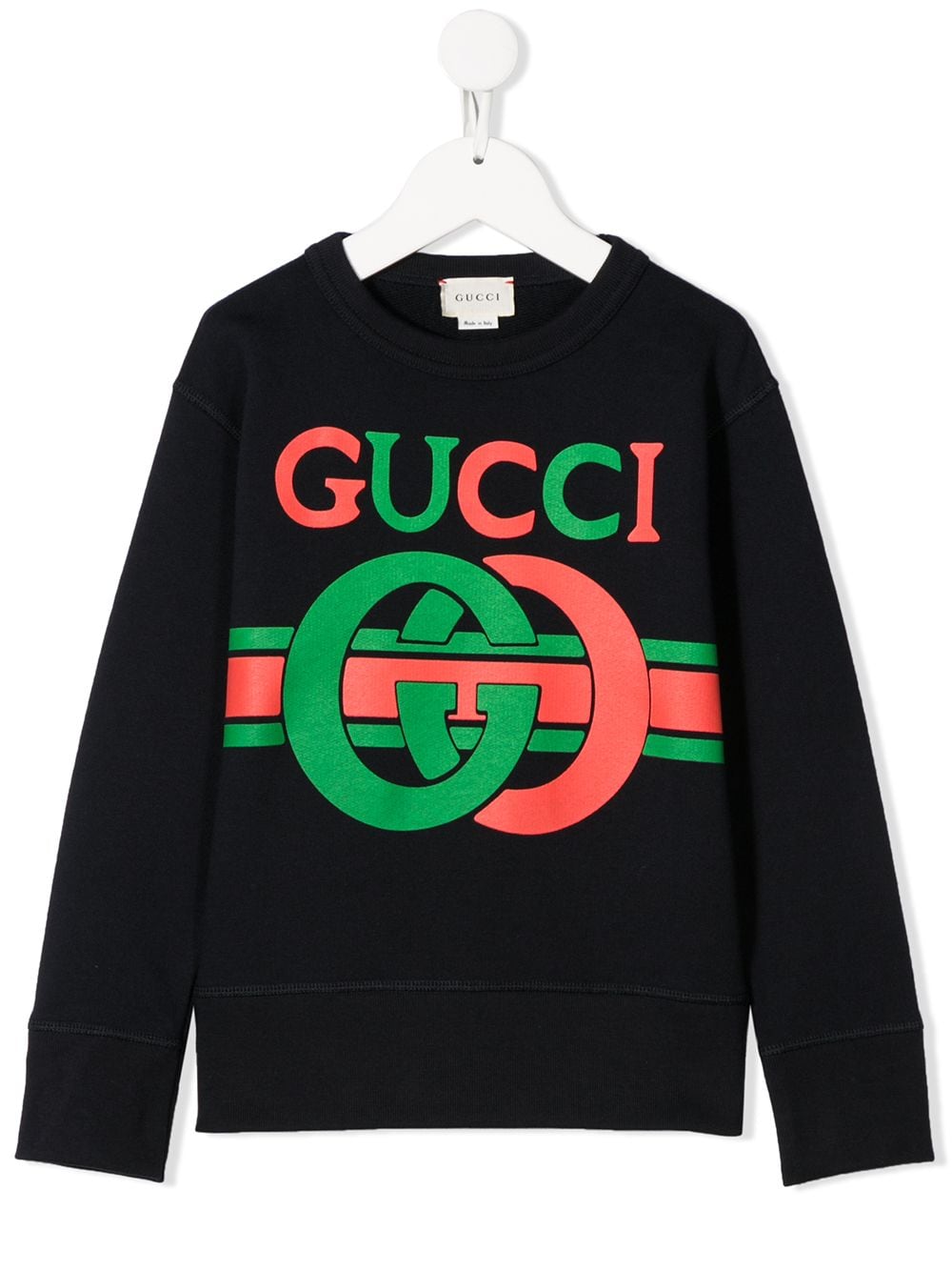 Gucci Kids logo print sweatshirt - Blue von Gucci Kids