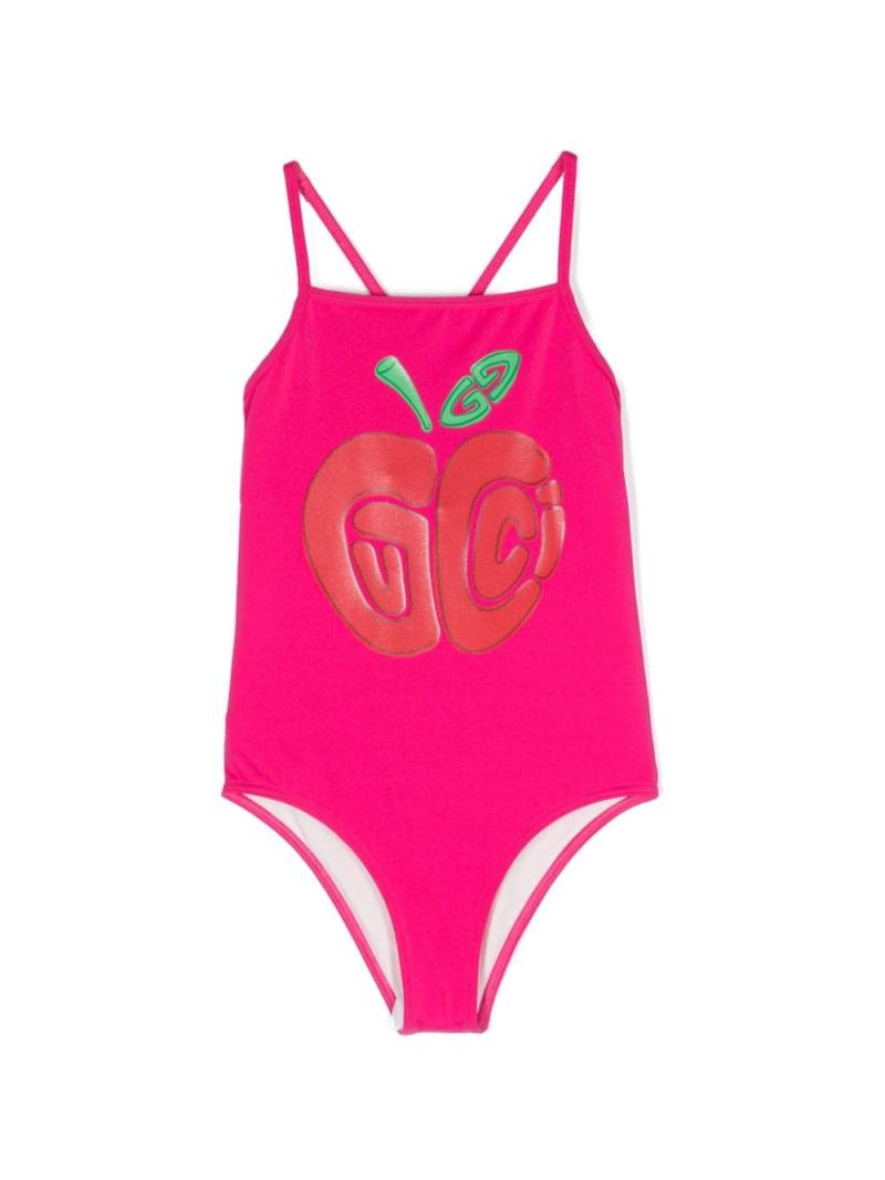 Gucci Kids logo-print swimsuit - Pink von Gucci Kids
